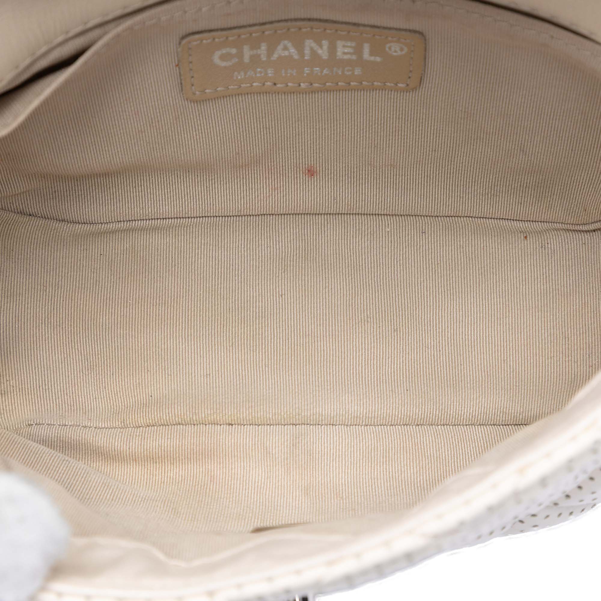 Chanel Mini Perforated Lambskin Punch Flap - image 4