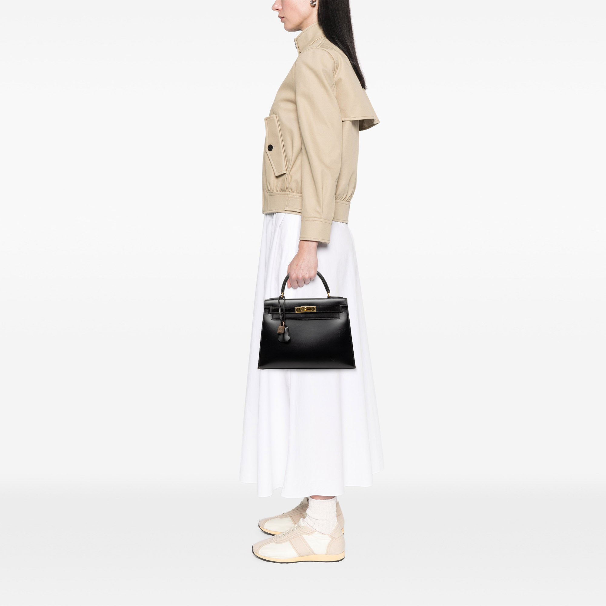 Hermès Box Calf Kelly Sellier 28 - image 7