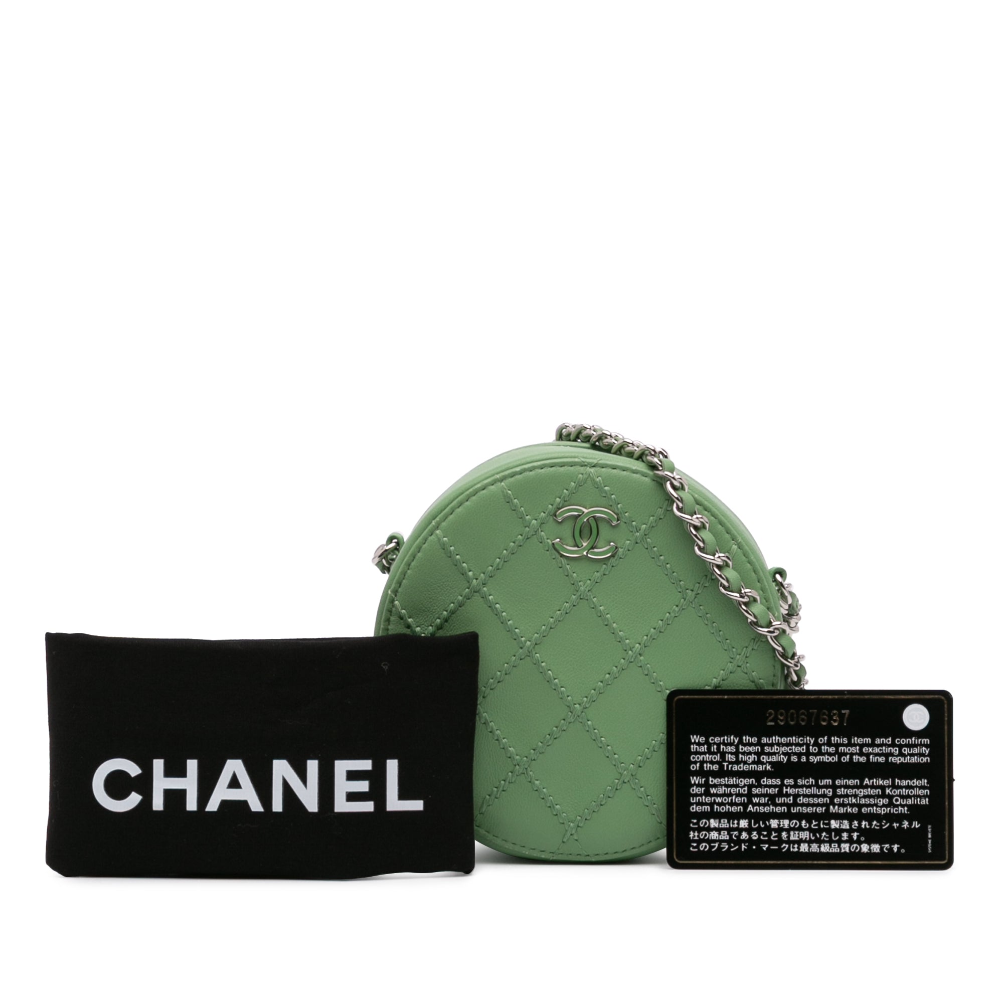 Chanel Quilted Lambskin Ultimate Stitch Round Clutch With Chain - image 10