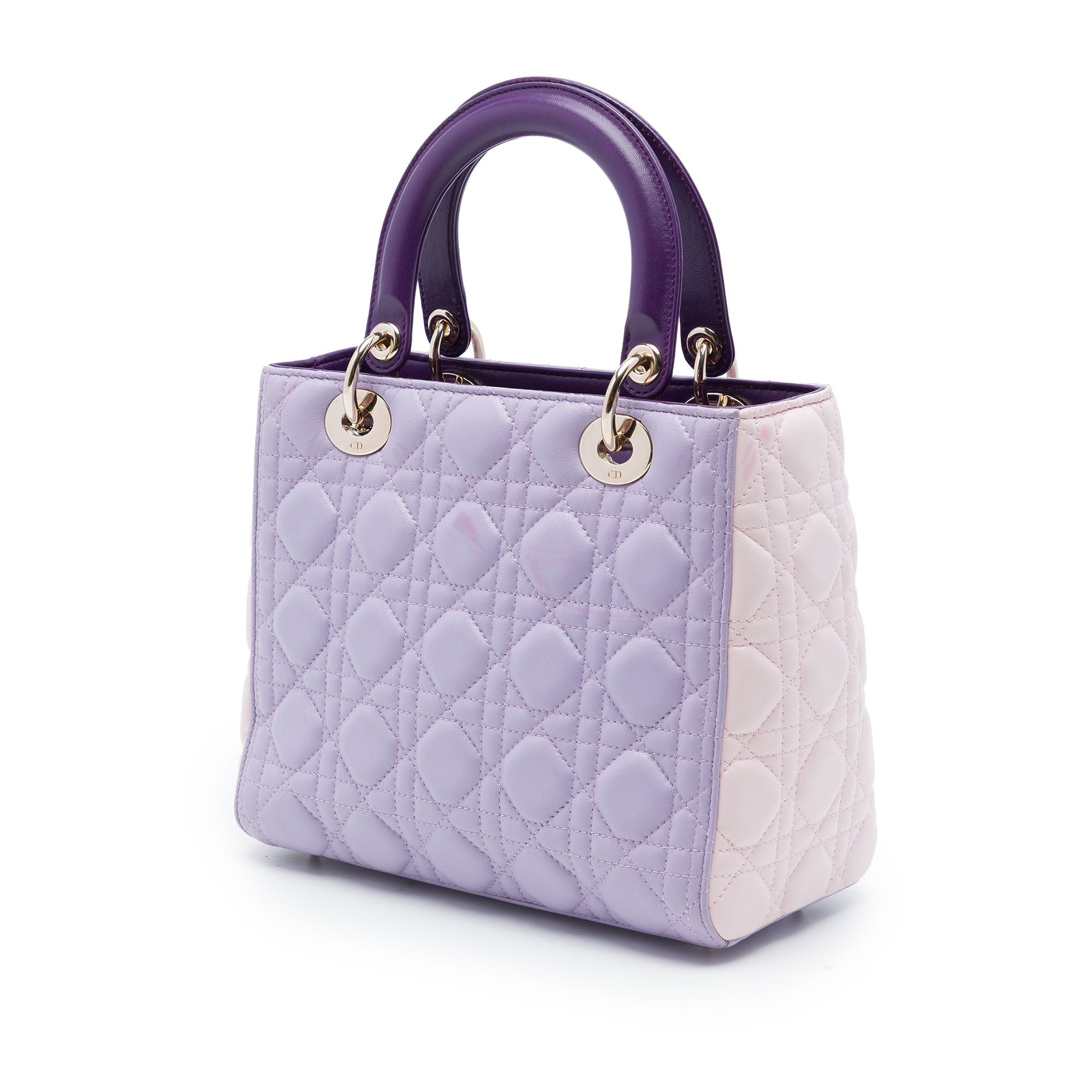 Dior Medium Tricolor Lambskin Cannage Lady Dior - image 2