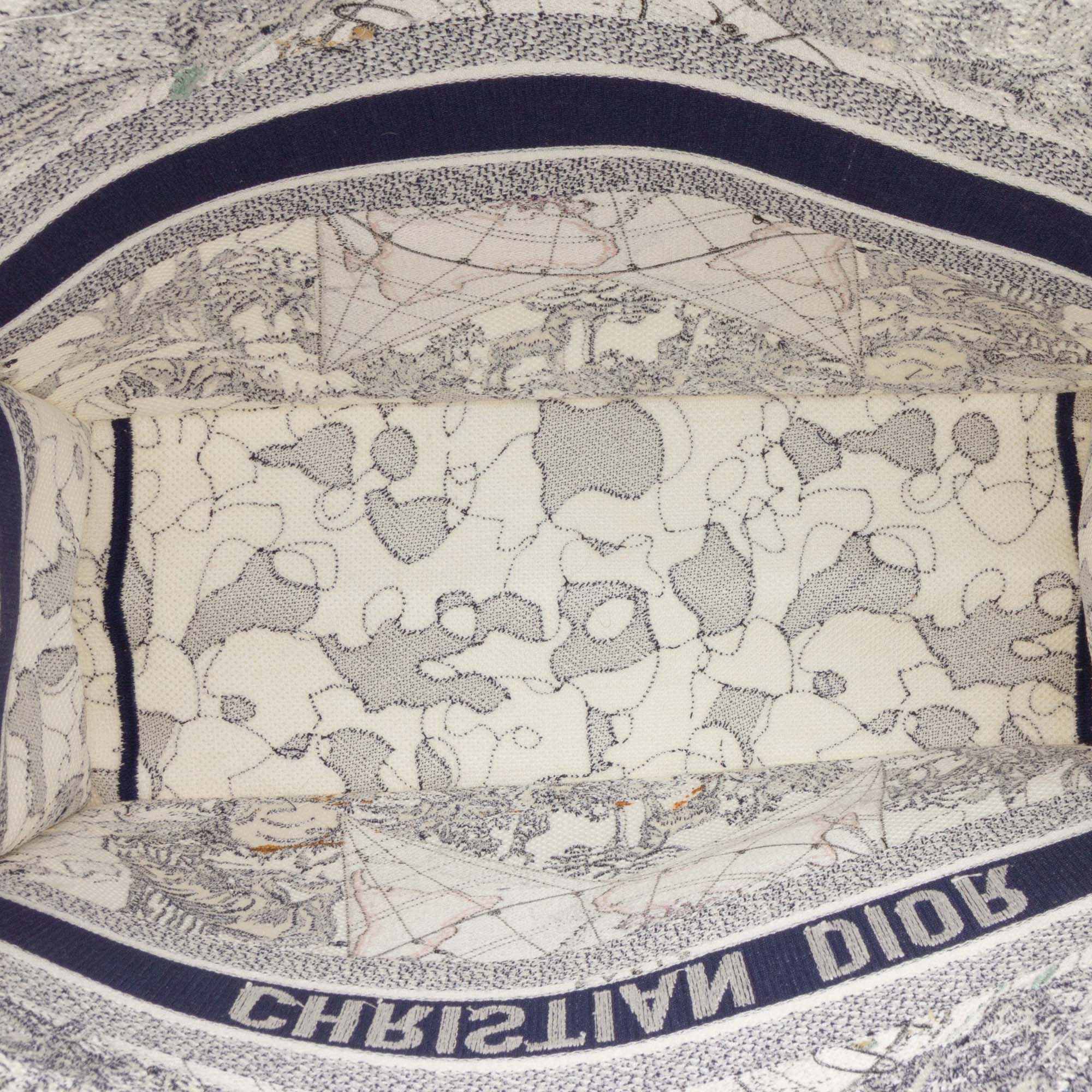 Dior Large Canvas Embroidered Around The World Book Tote - image 4