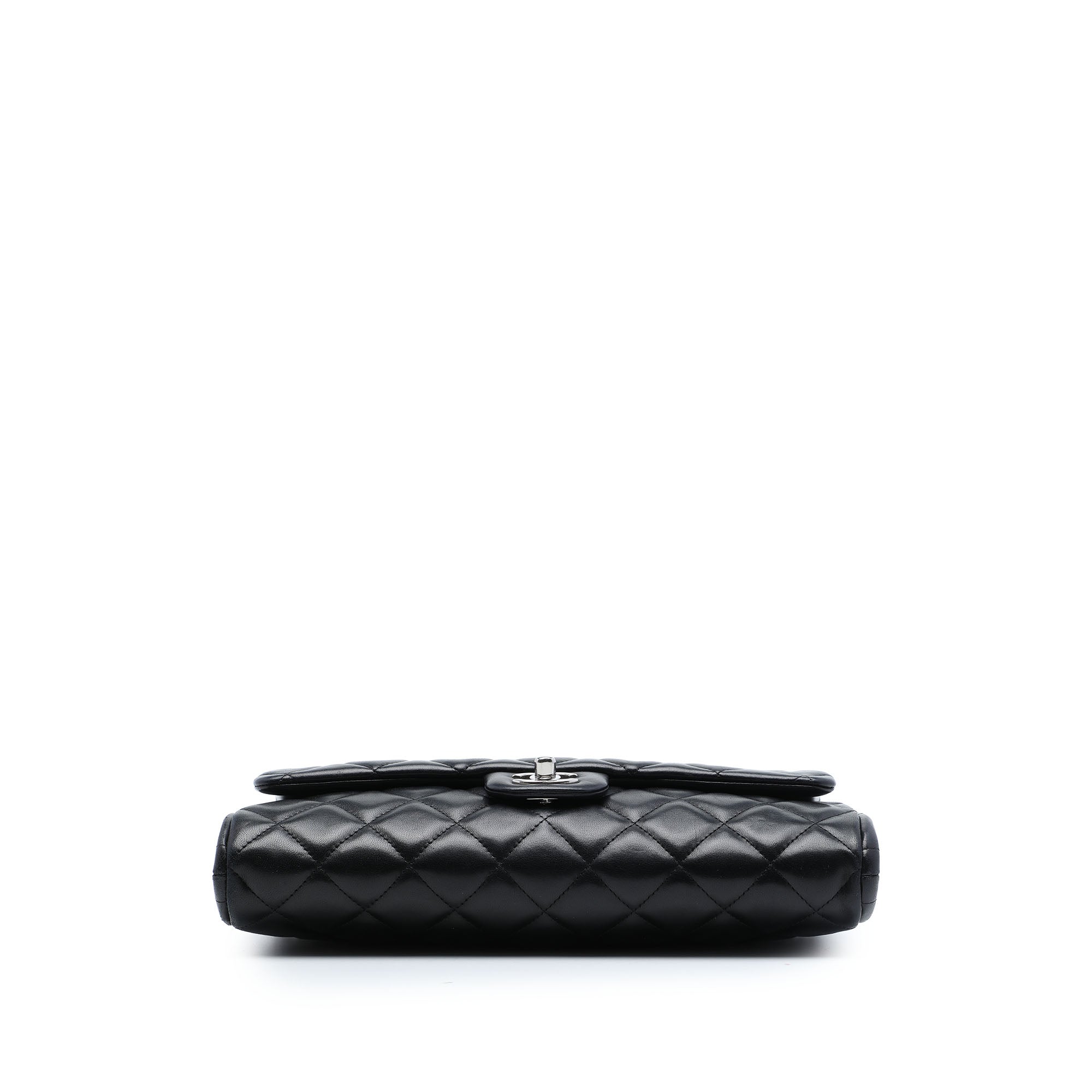 Chanel CC Quilted Lambskin Flap Clutch with Chain - image 3