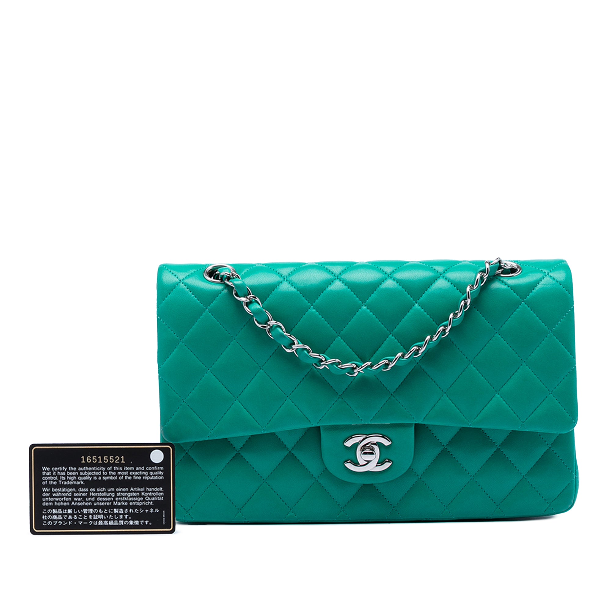 Chanel Medium Classic Lambskin Double Flap - image 8