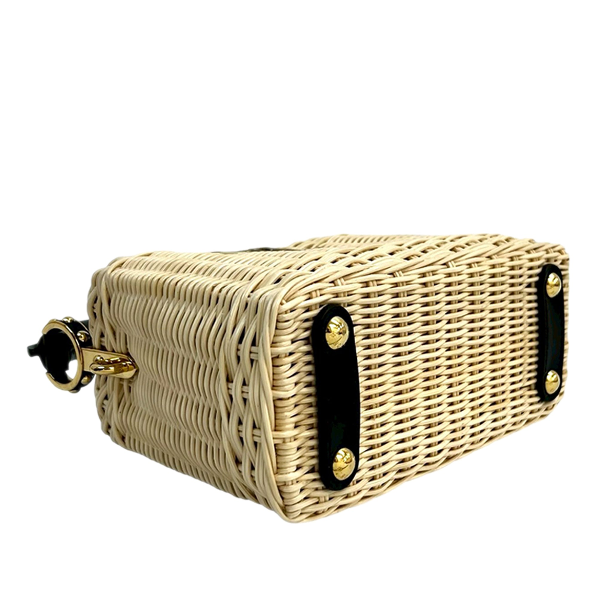 Louis Vuitton Mini Rattan and Smooth Calfskin Capucines - image 3