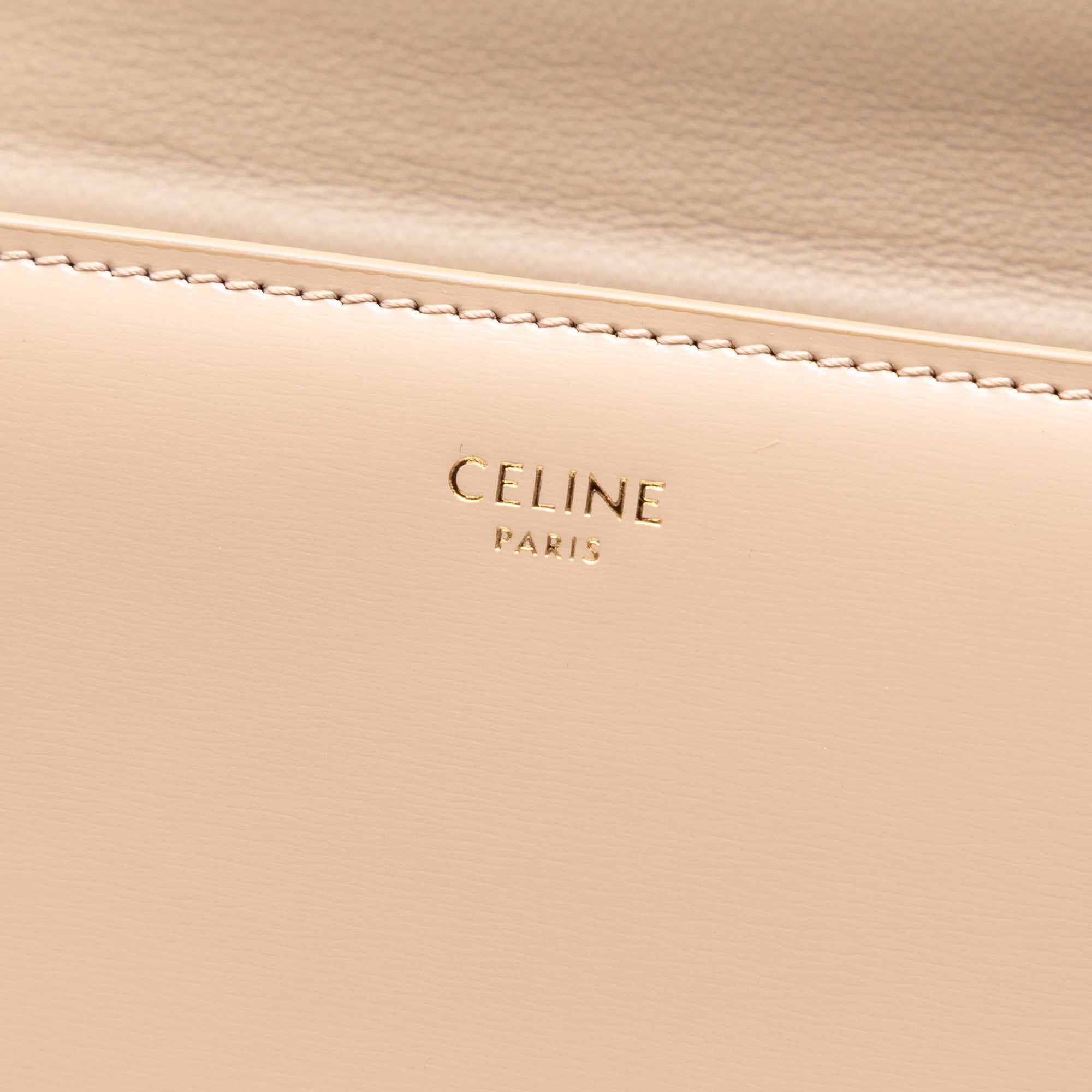 Celine Teen Shiny Calfskin Triomphe Besace Clea Chain Crossbody - image 5