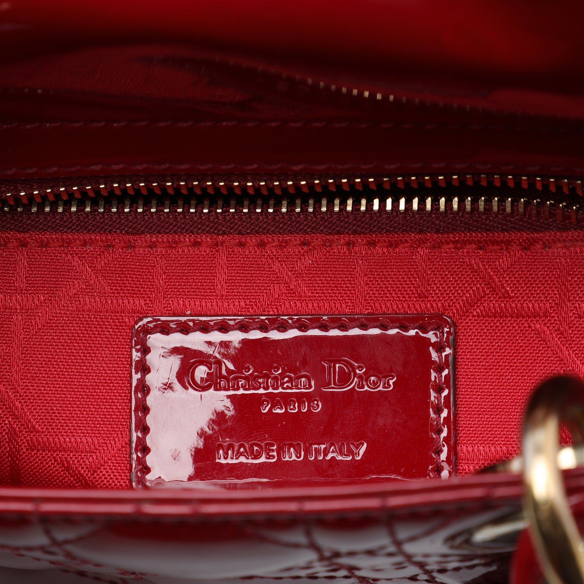 Dior Mini Patent Cannage Lady Dior - image 5