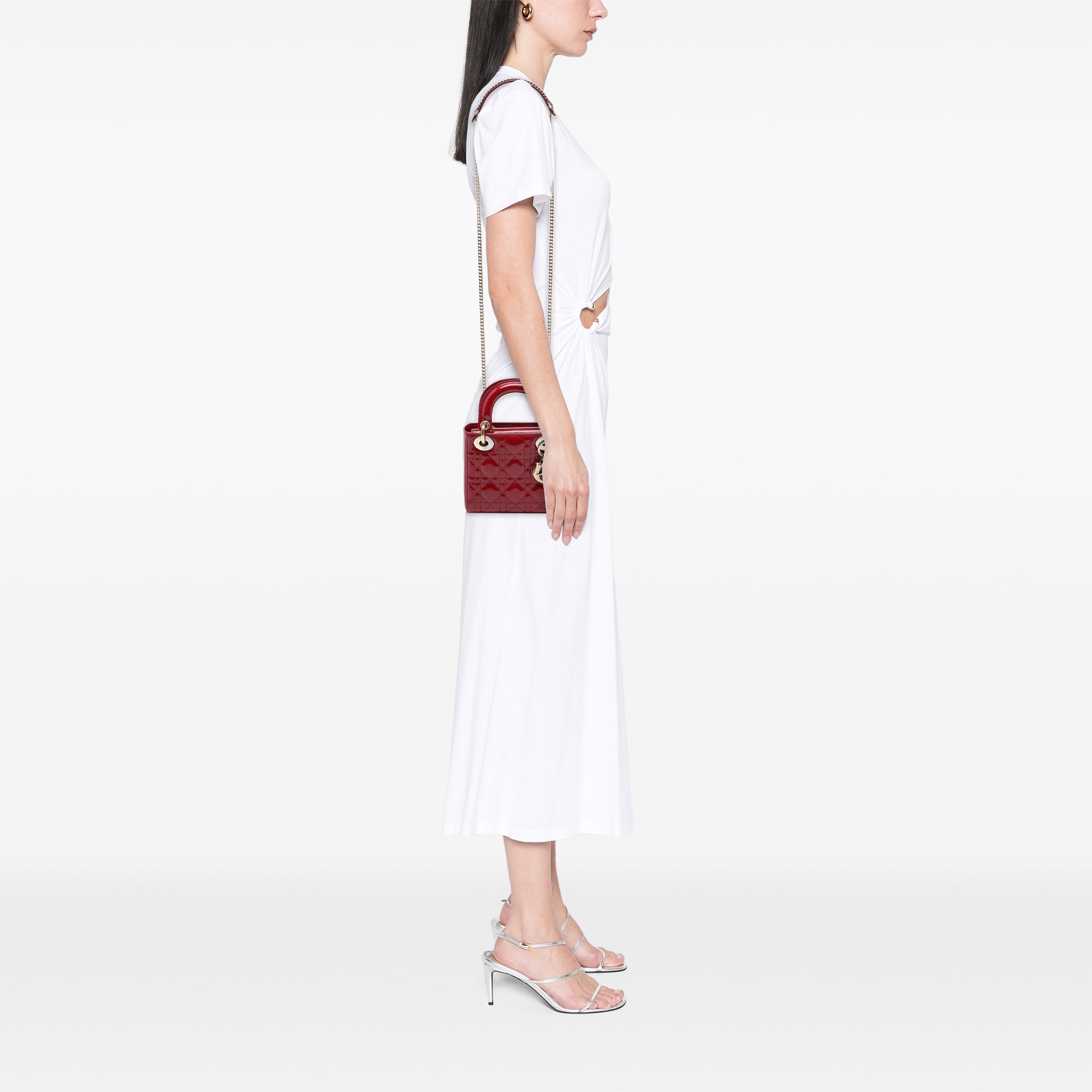 Dior Mini Patent Cannage Lady Dior - image 6