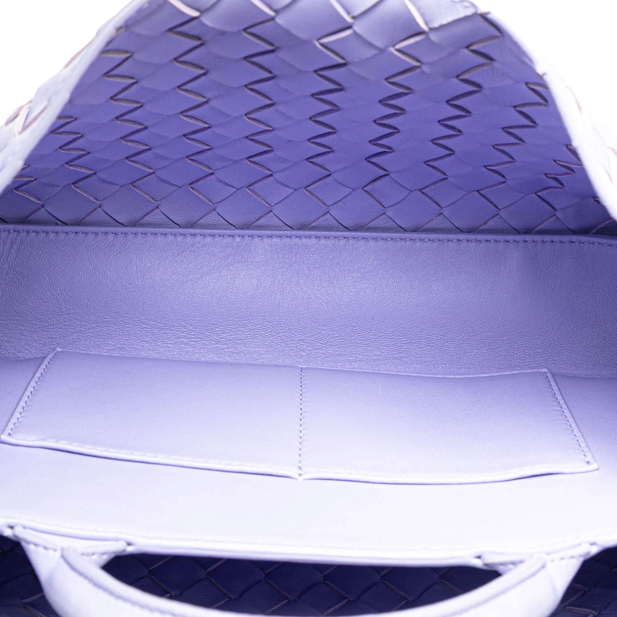Bottega Veneta Andiamo Purple Intrecciato