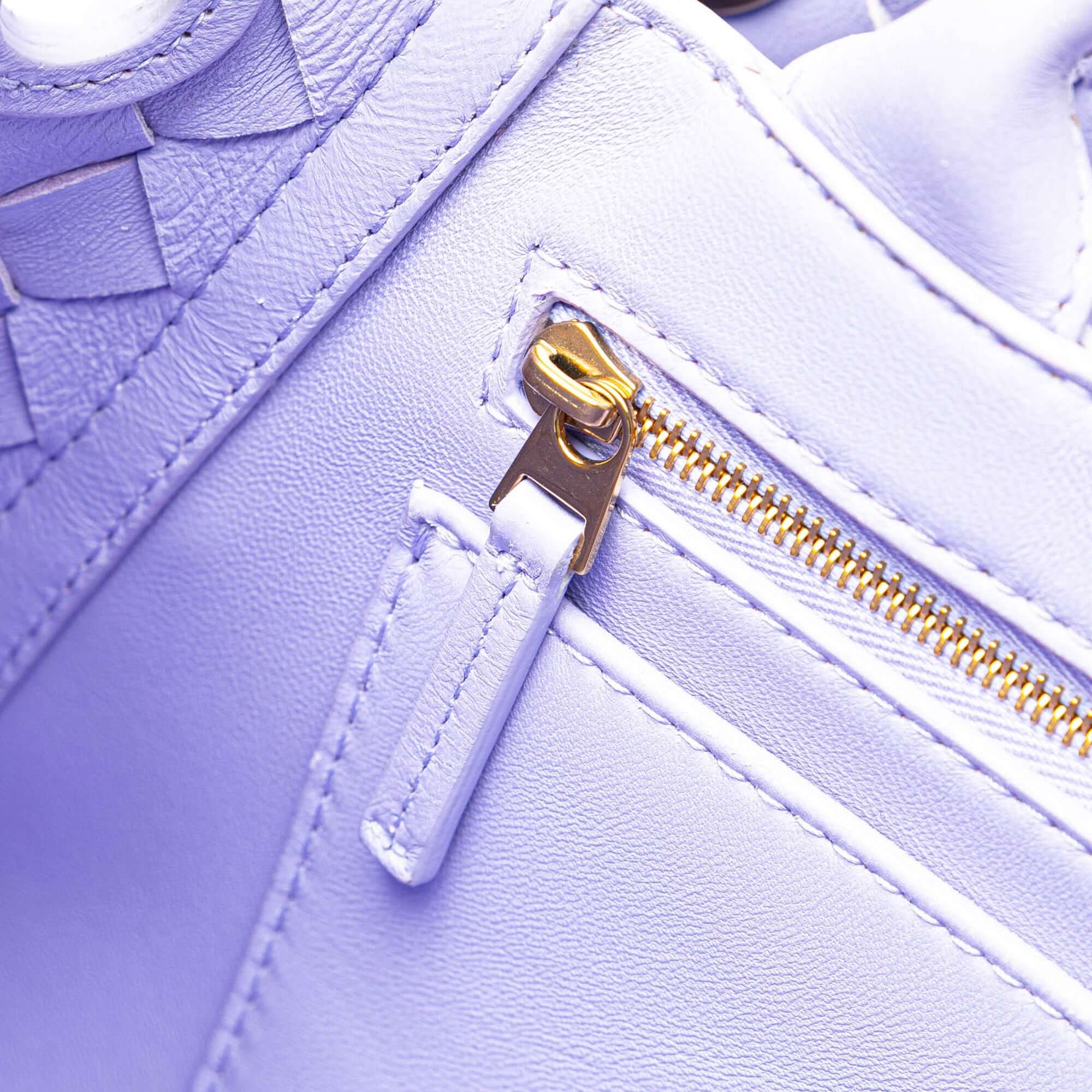 Bottega Veneta Andiamo Purple Intrecciato