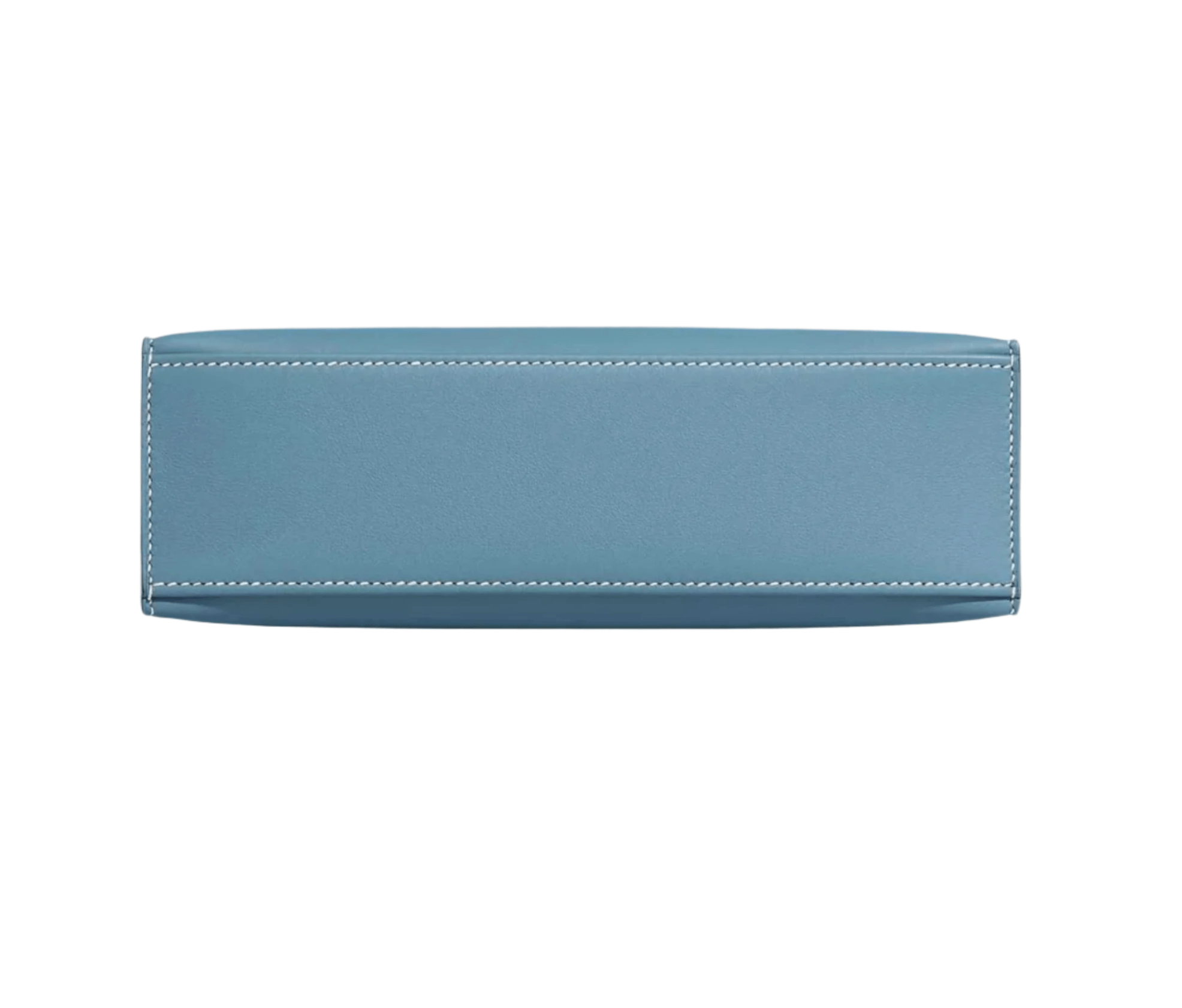 Hermès Kelly Pochette in Bleu Jeans Swift leather with gold hardware, featuring top handle and signature Kelly turn-lock closure
