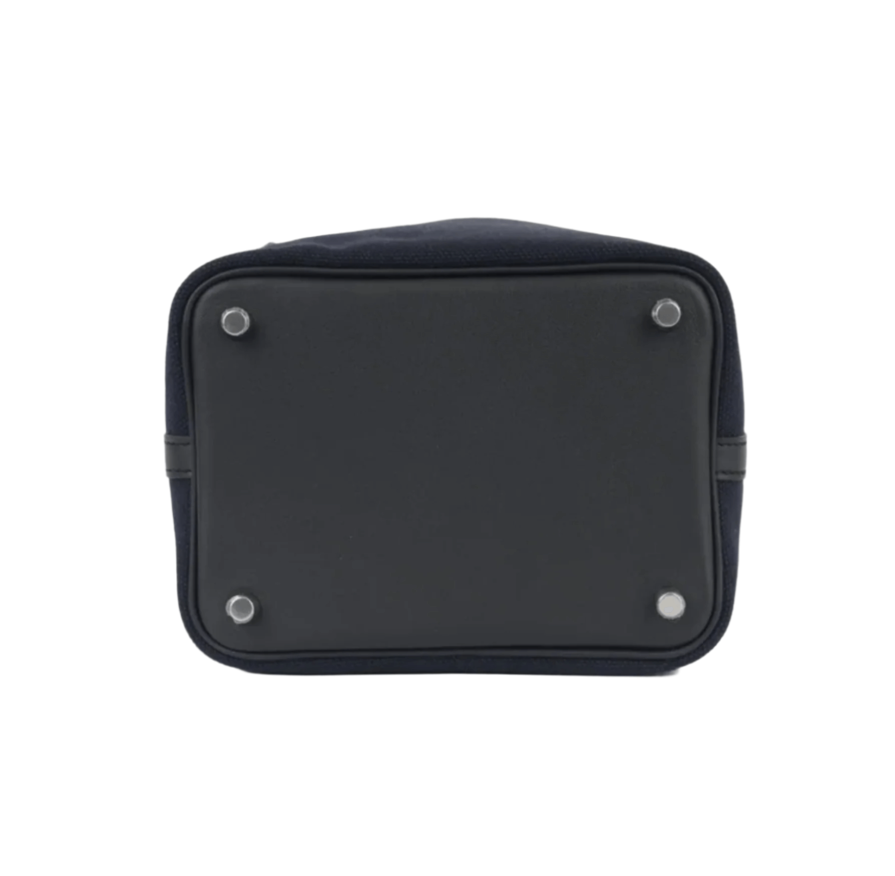 Hermès Picotin Cargo 18 in Bleu Nuit canvas and leather with palladium hardware 