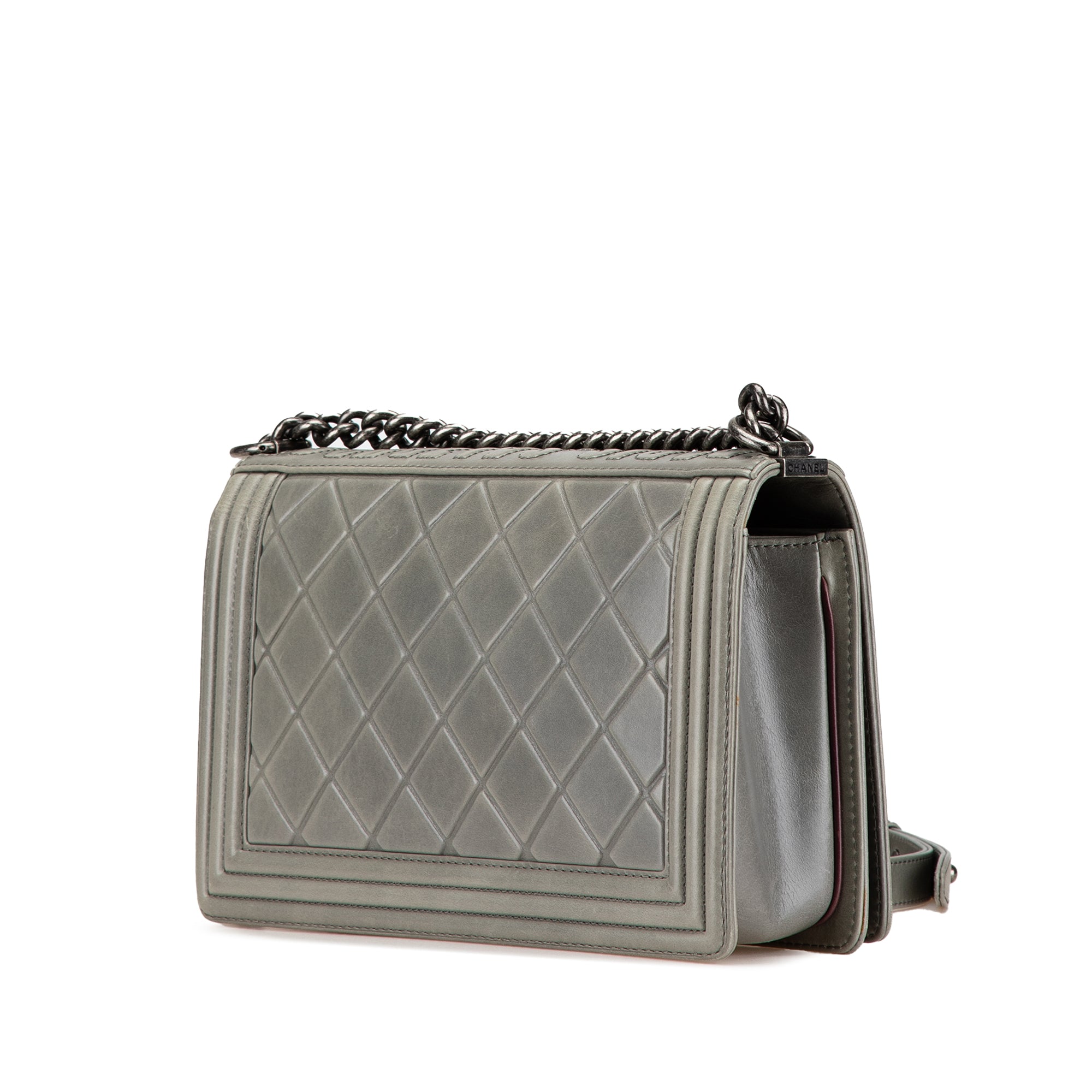 Chanel Paris Salzburg Medium Embossed Calfskin Boy Flap - image 2