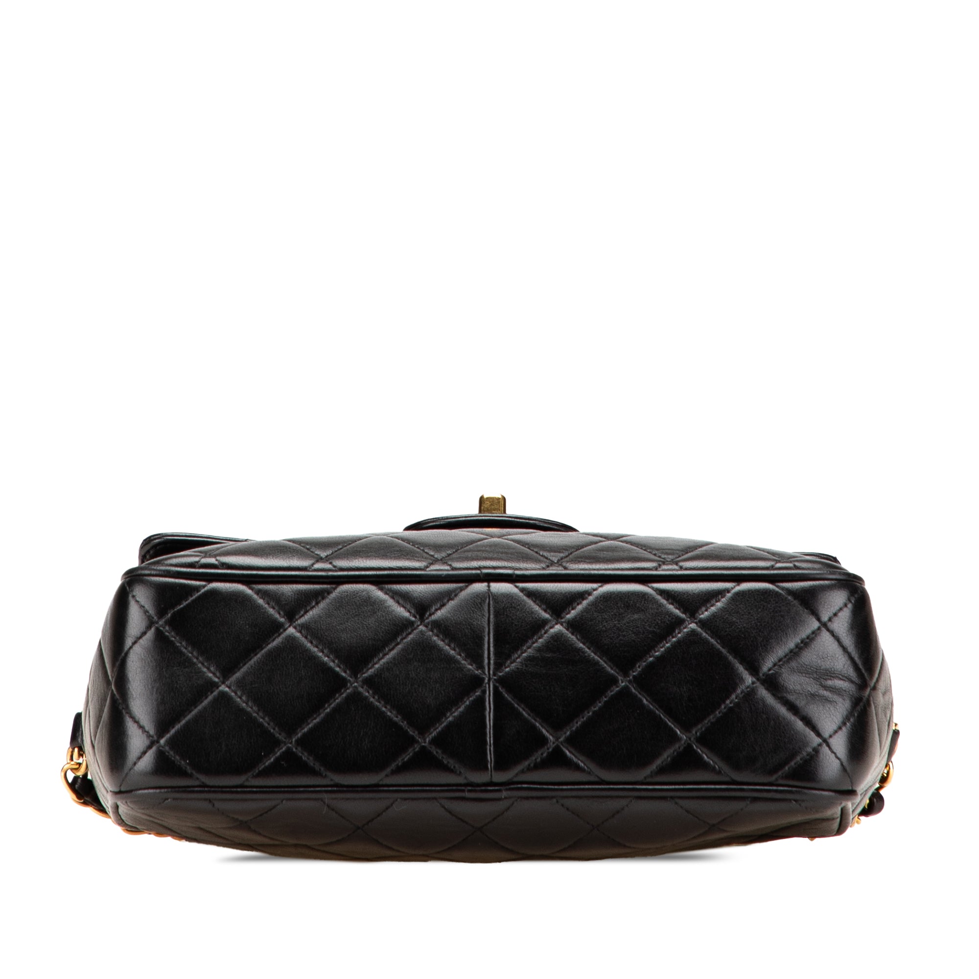 Chanel Small CC Quilted Lambskin Tassel Flap Camera Bag - image 3
