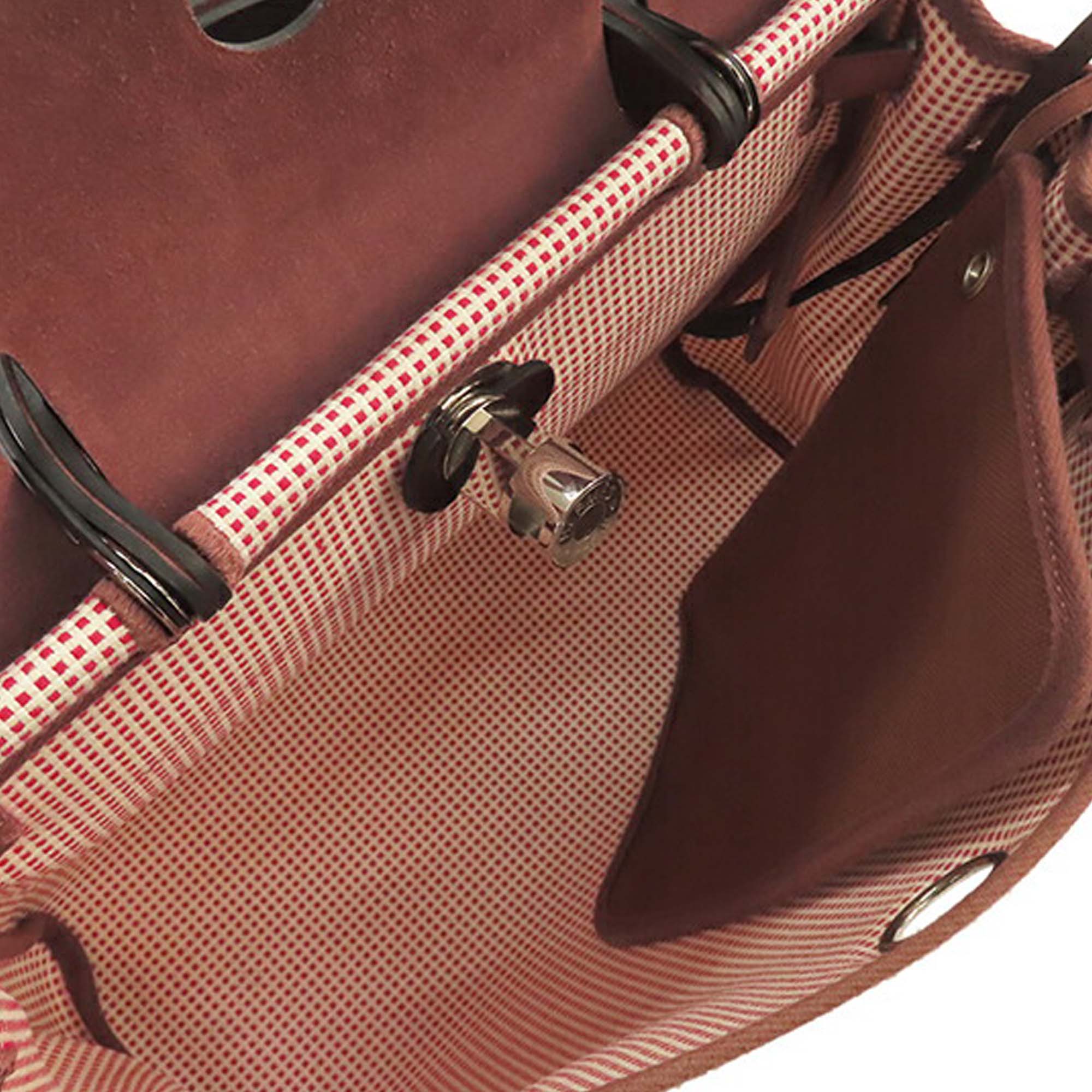Hermès Toile Criss Viking Vache Hunter Herbag Zip 31 - image 4
