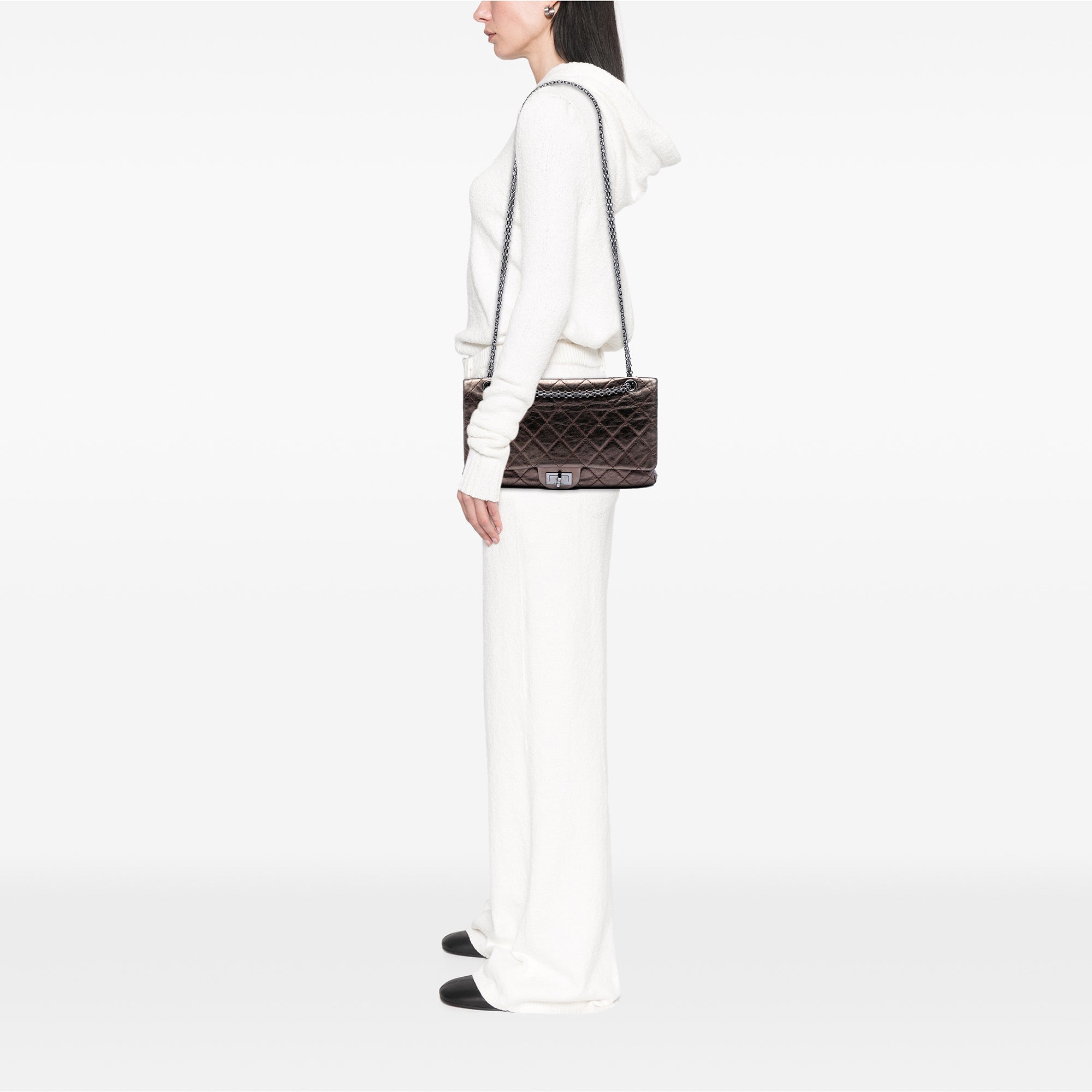 Chanel Metallic Aged Calfskin Reissue 2.55 Double Flap 227 - image 6