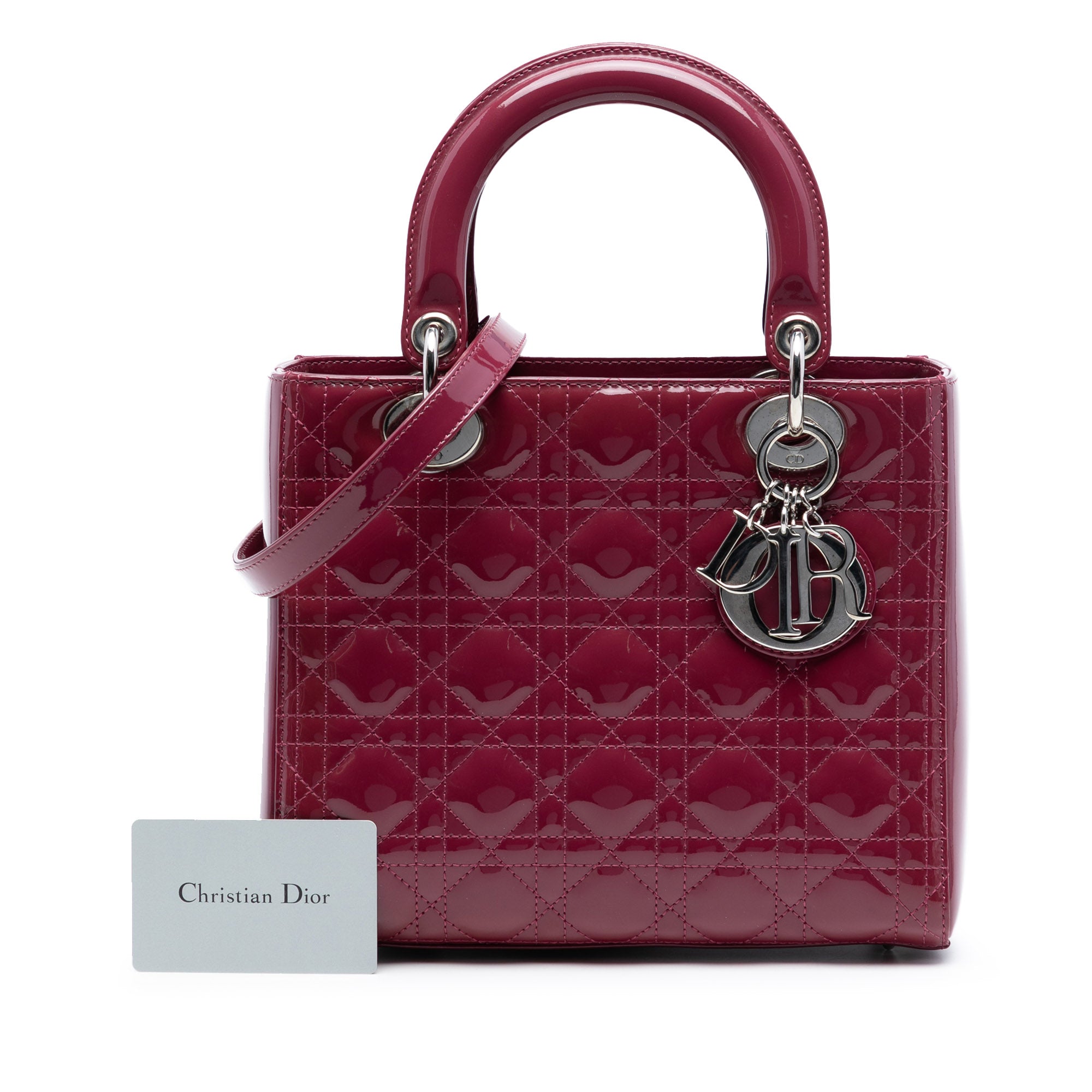 Dior Medium Patent Cannage Lady Dior - image 8