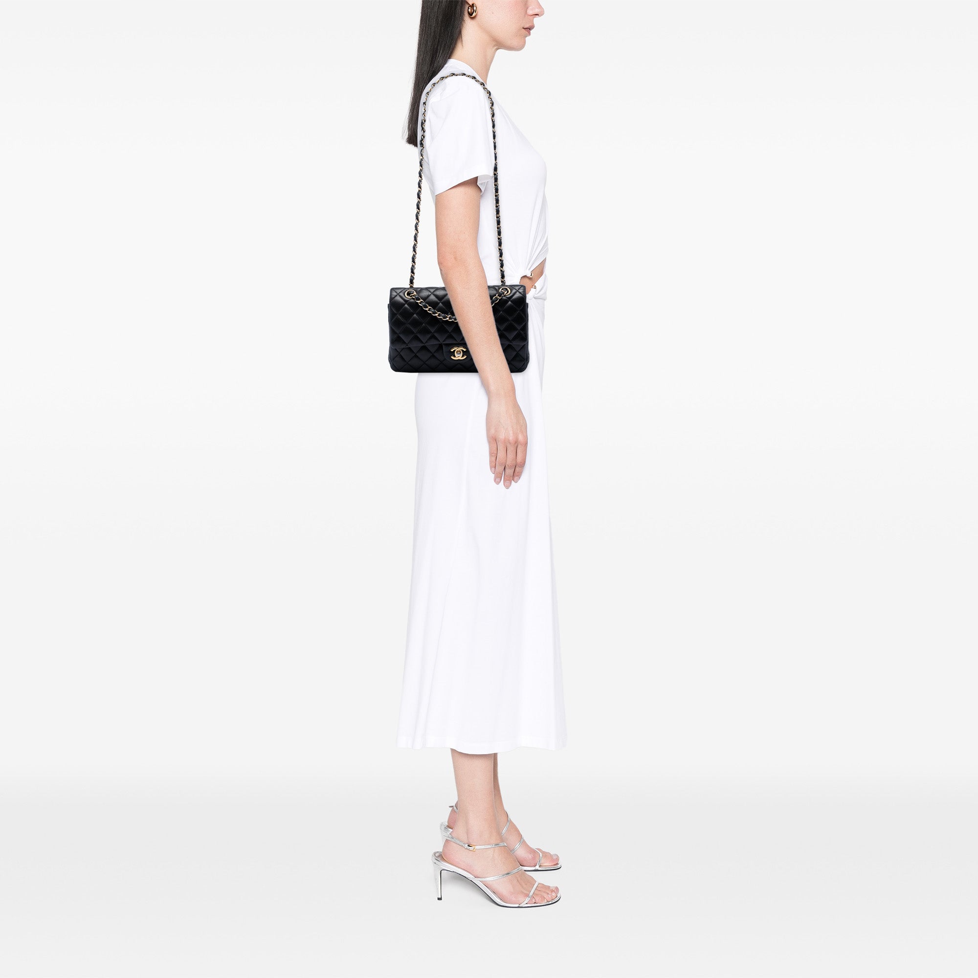 Chanel Medium Classic Lambskin Double Flap - image 7