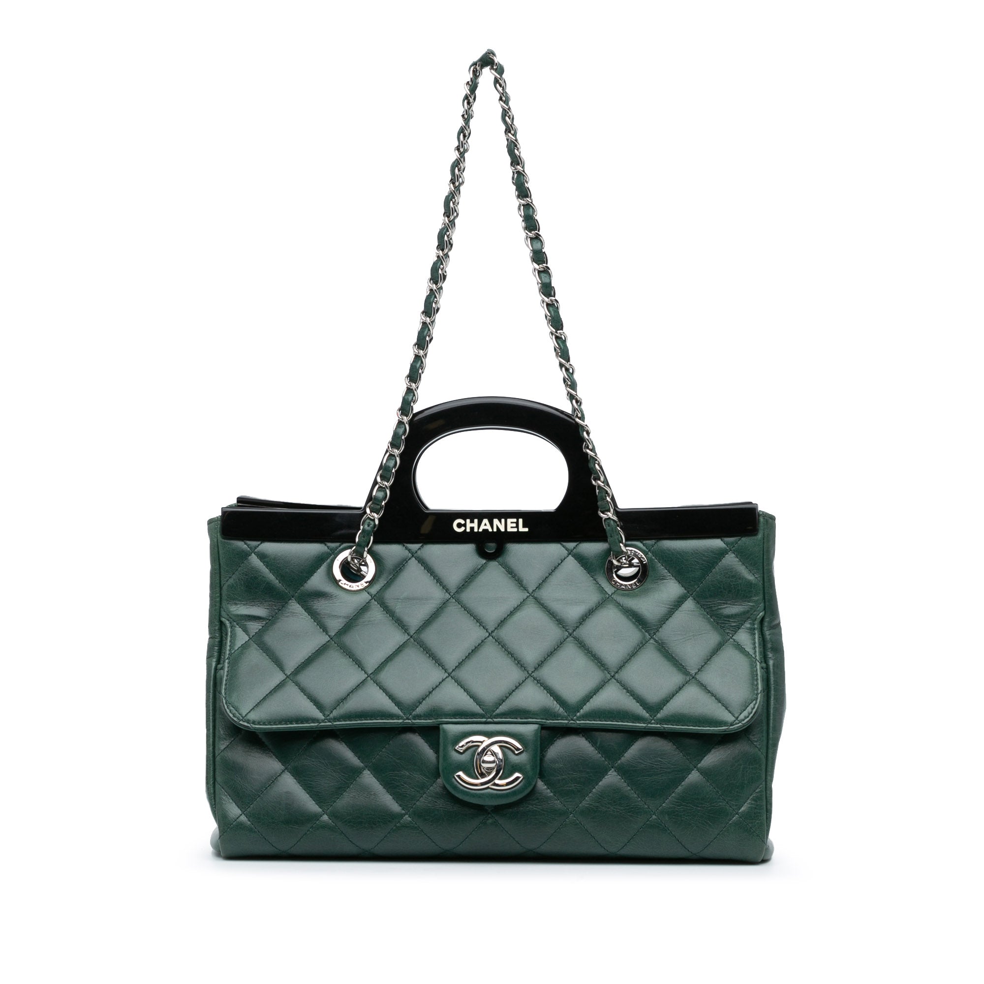 Chanel Small Glazed Calfskin CC Delivery Tote - image 1