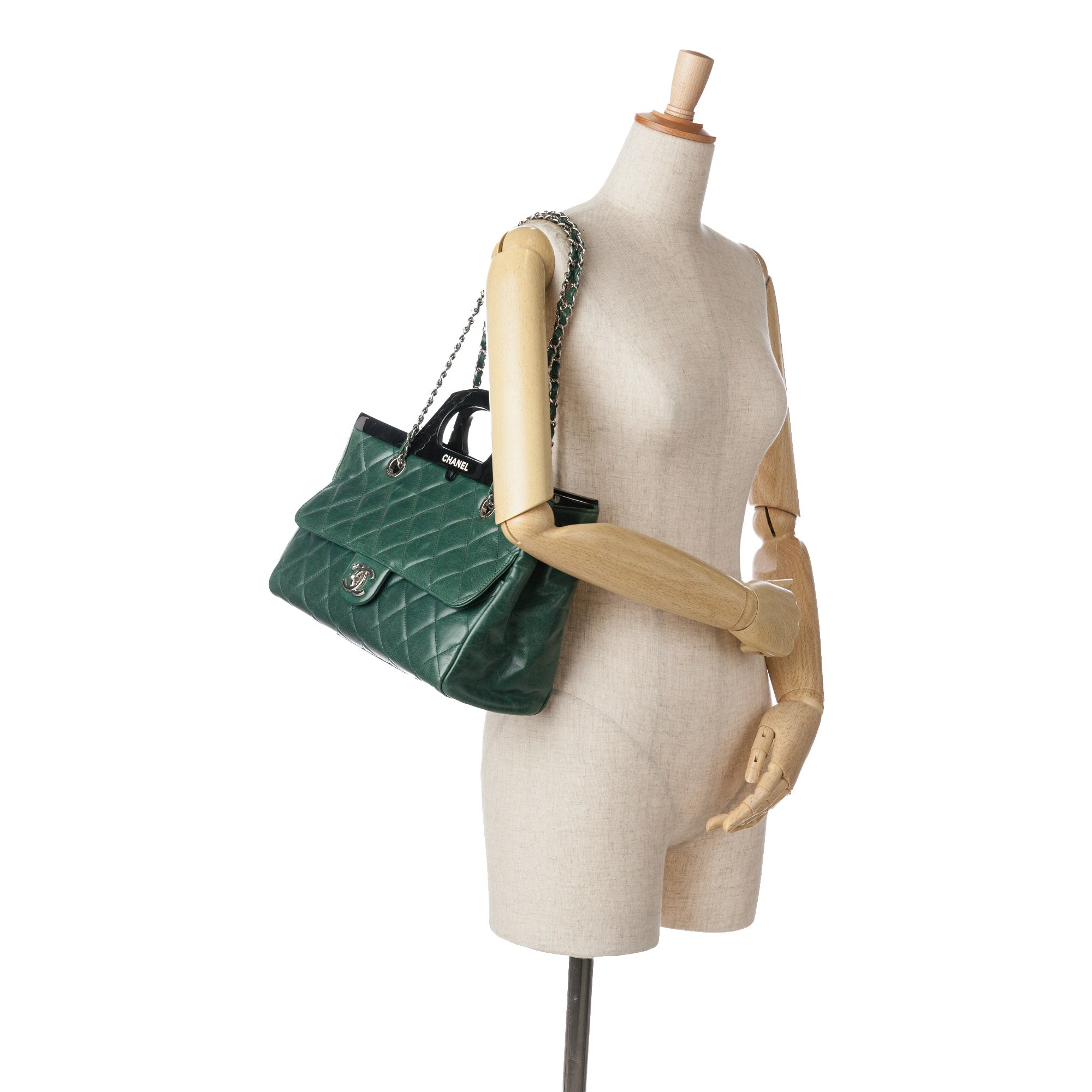 Chanel Small Glazed Calfskin CC Delivery Tote - image 10