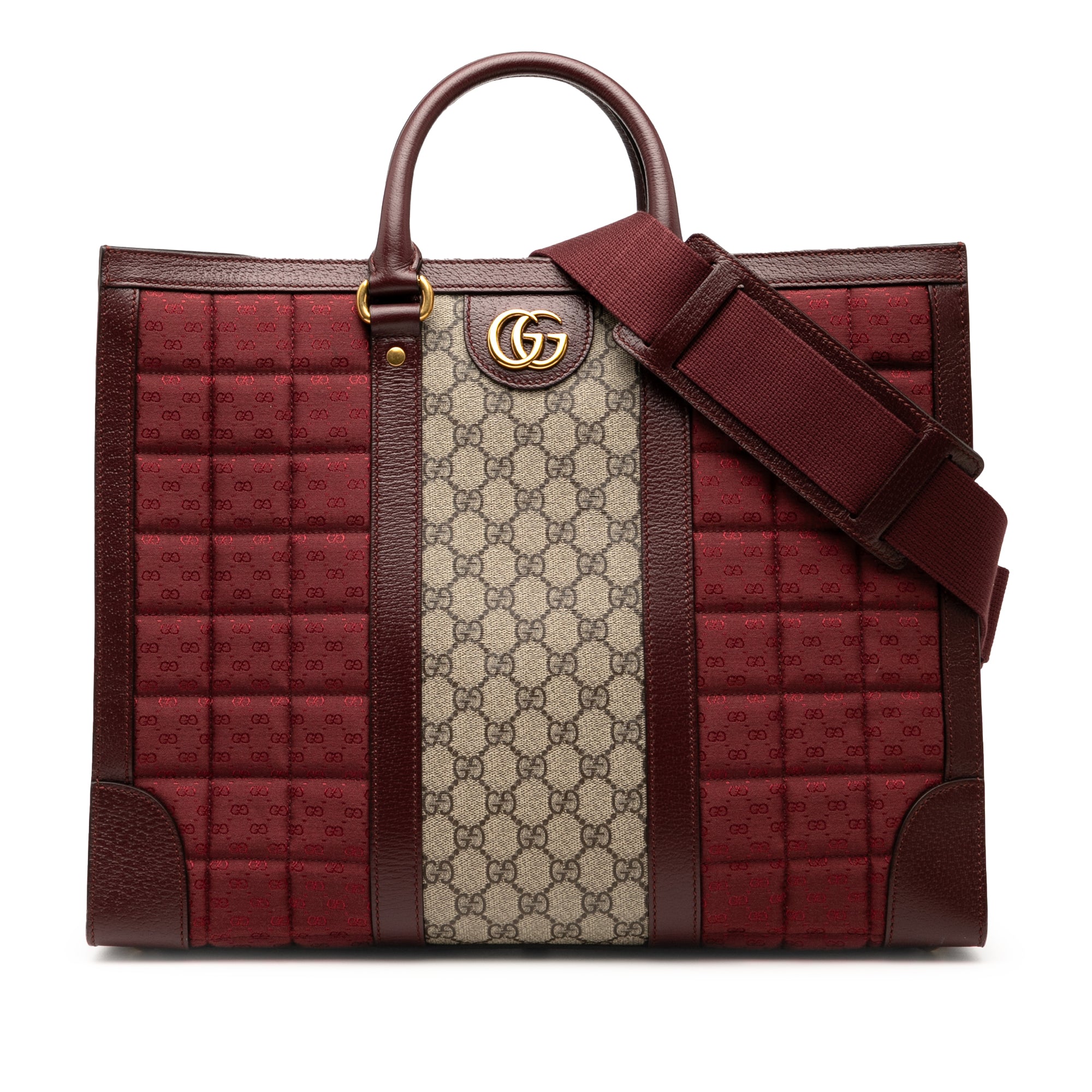 Gucci Large GG Supreme and Quilted Mini GG Canvas Ophidia Convertible Tote - image 1