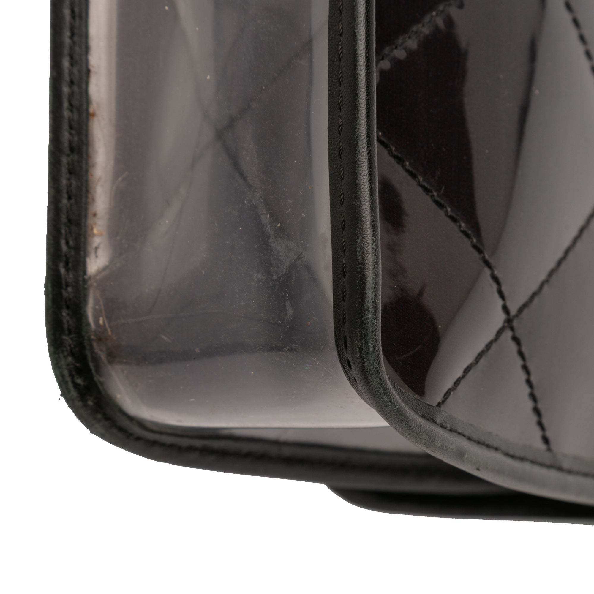 Chanel Stitched PVC and Calfskin Naked Flap - image 10