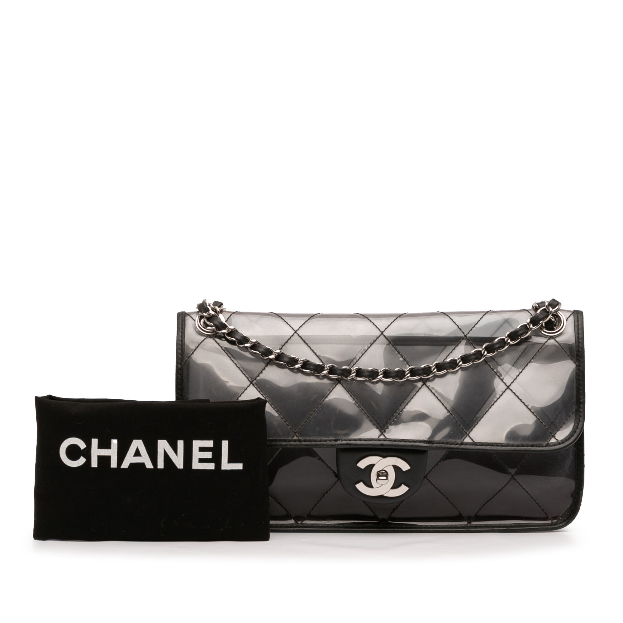 Chanel Stitched PVC and Calfskin Naked Flap - image 13