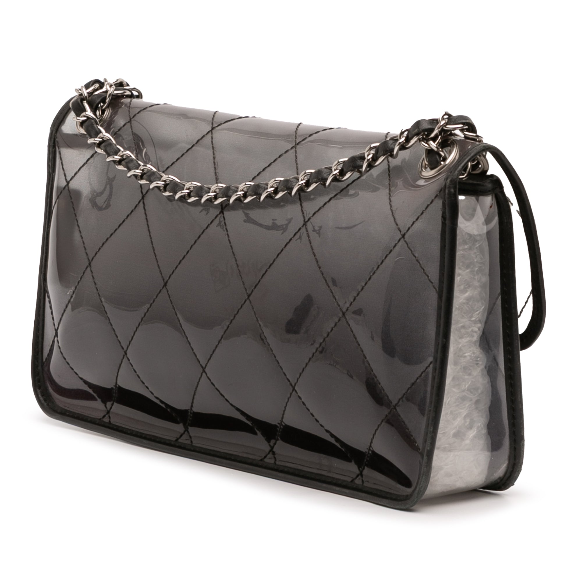 Chanel Stitched PVC and Calfskin Naked Flap - image 2