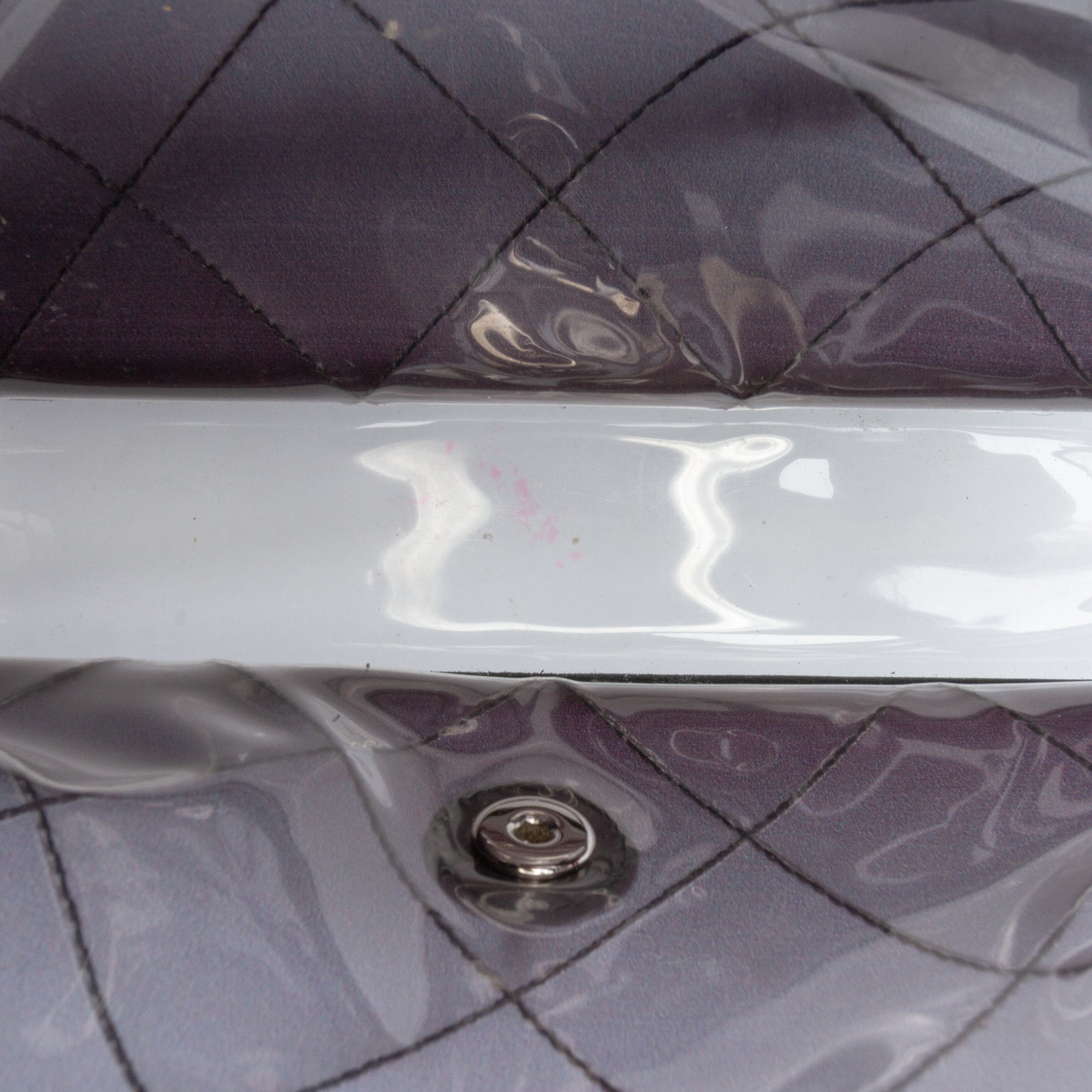 Chanel Stitched PVC and Calfskin Naked Flap - image 4