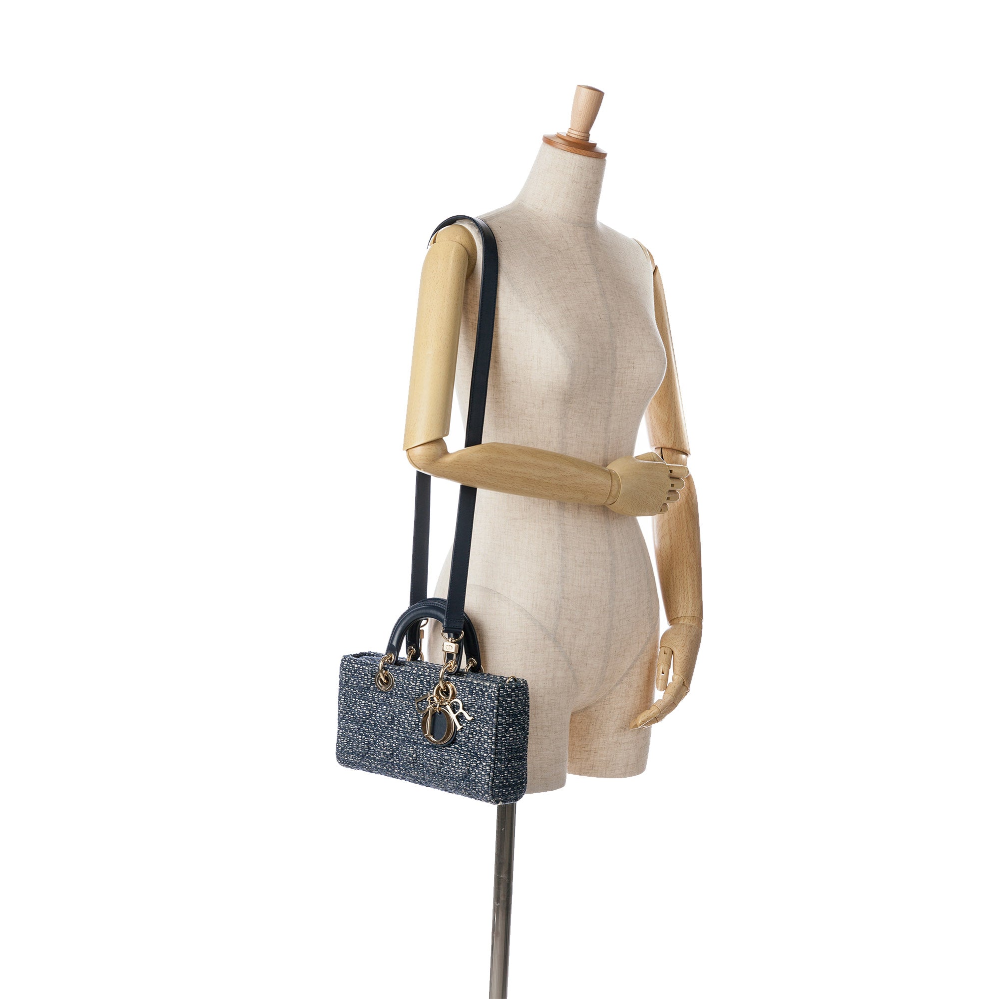 Dior Medium Tweed Cannage Lady D Joy - image 6