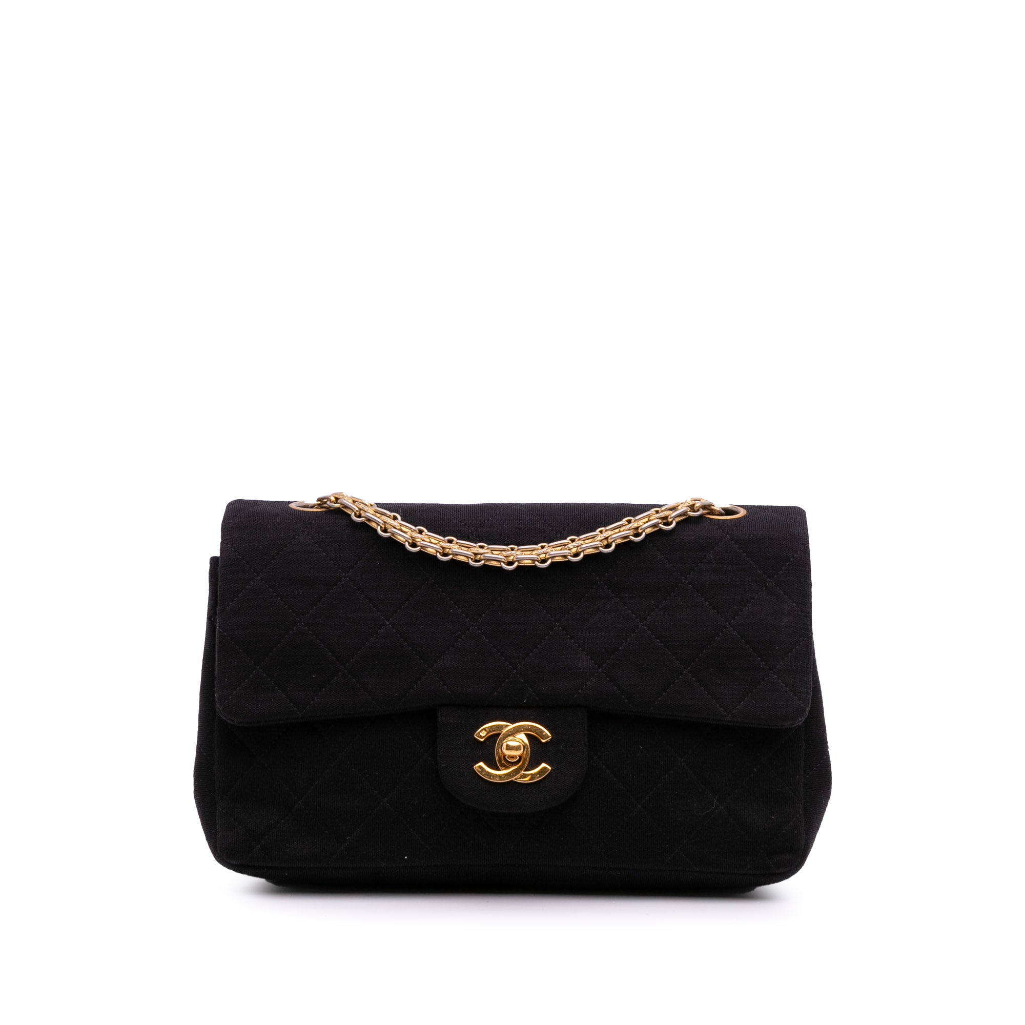 Chanel Small Classic Jersey Double Flap - image 1