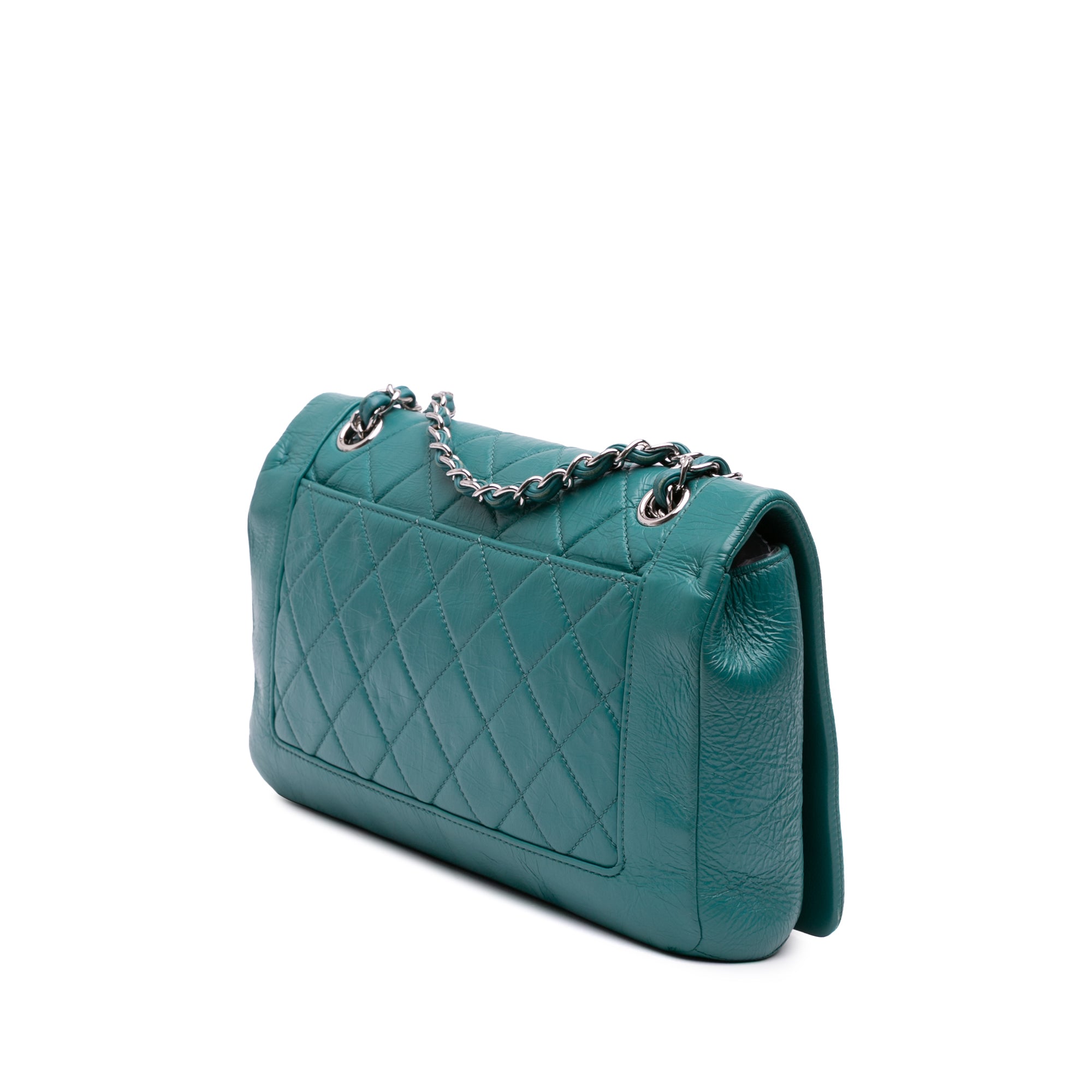 Chanel Medium Crumpled Calfskin Bi Vintage Full Flap - image 2