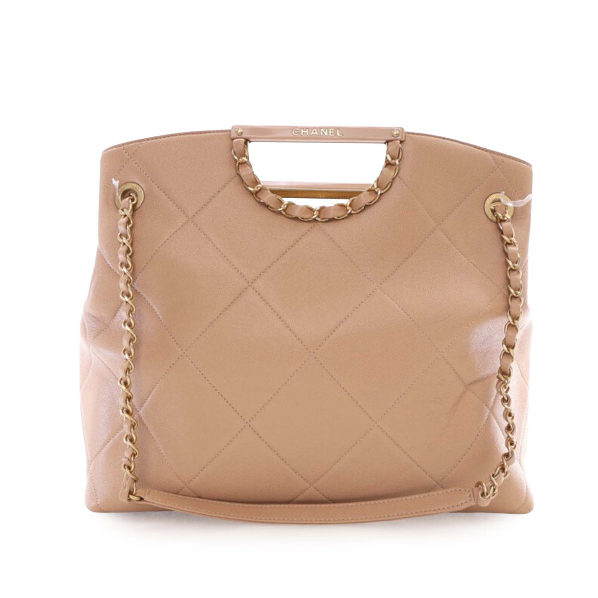 Chanel Quilted Caviar A Real Catch Shopping Tote - image 2