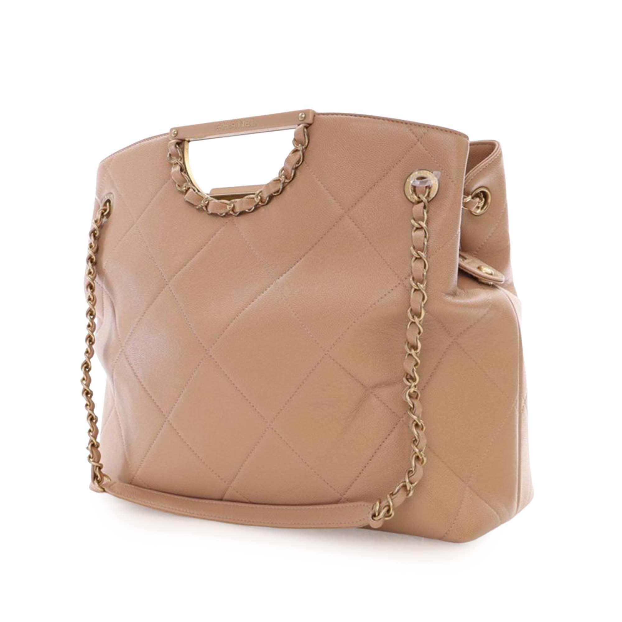 Chanel Quilted Caviar A Real Catch Shopping Tote - image 3