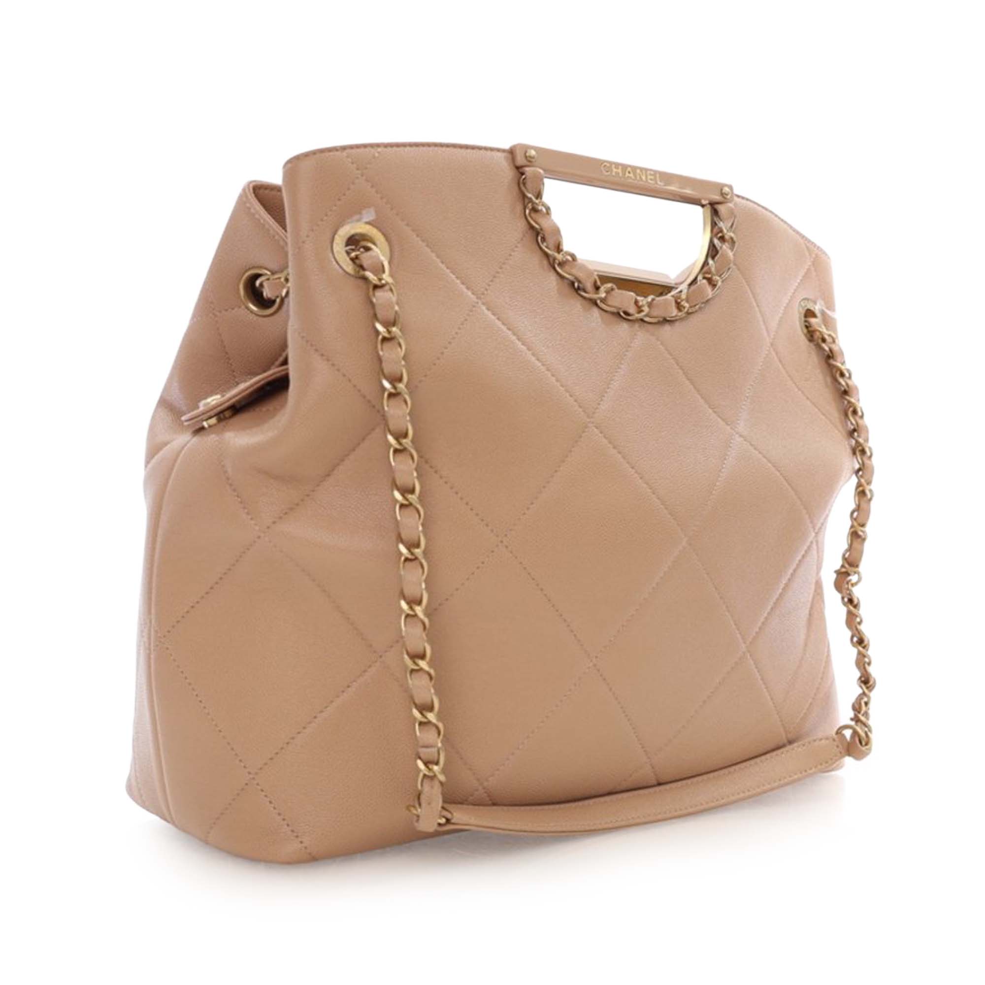 Chanel Quilted Caviar A Real Catch Shopping Tote - image 4