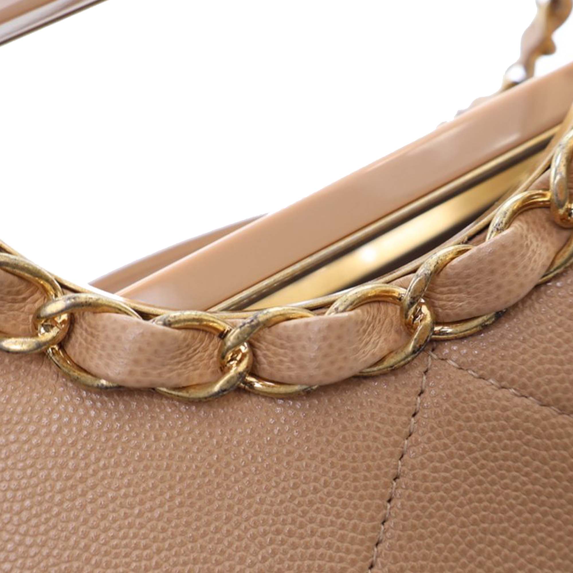 Chanel Quilted Caviar A Real Catch Shopping Tote - image 9