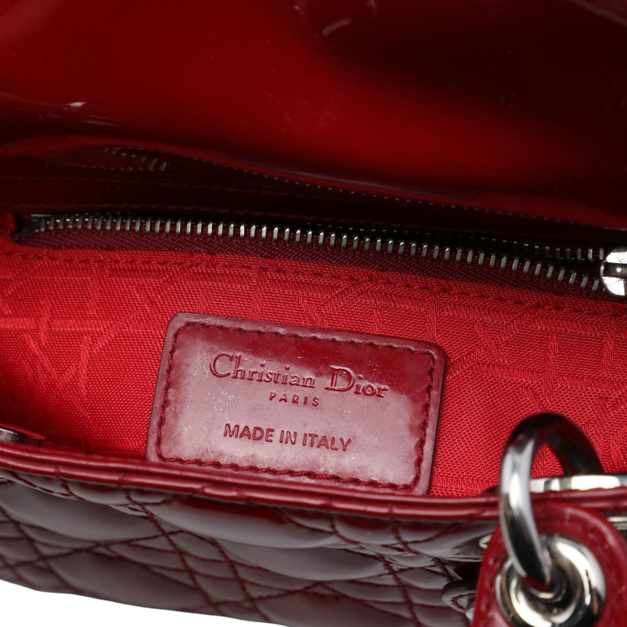 Dior Mini Patent Cannage Lady Dior - image 5