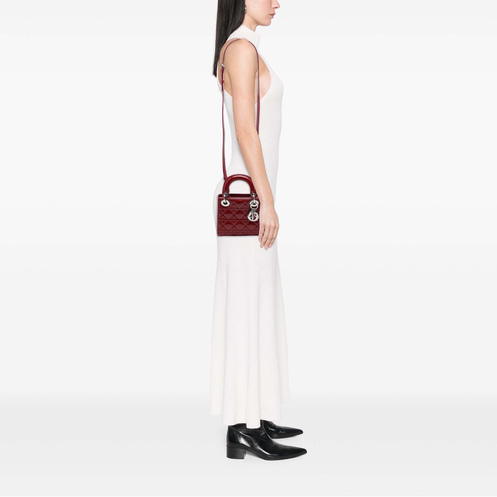 Dior Mini Patent Cannage Lady Dior - image 6