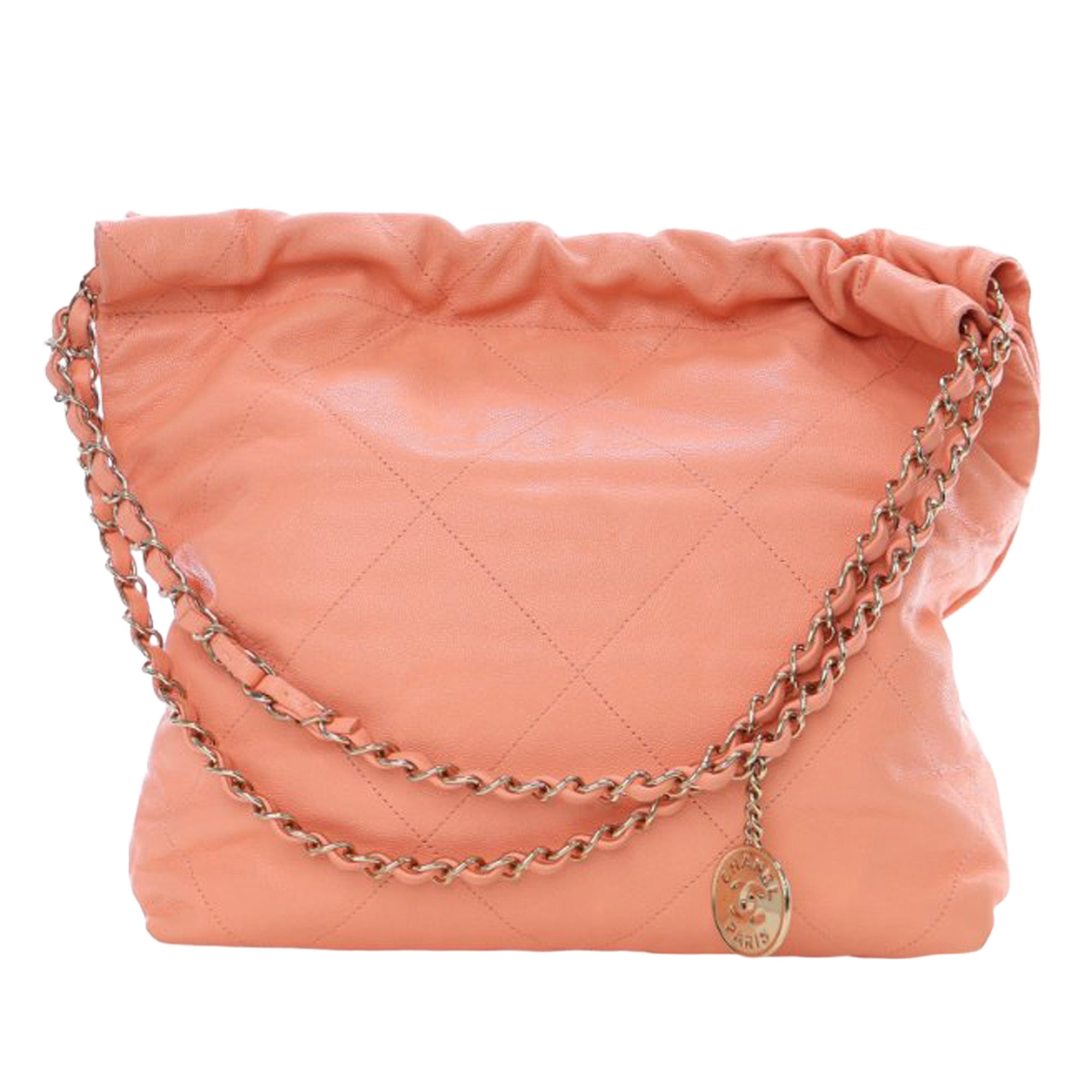 Chanel Small Quilted Caviar 22 Handbag - image 4