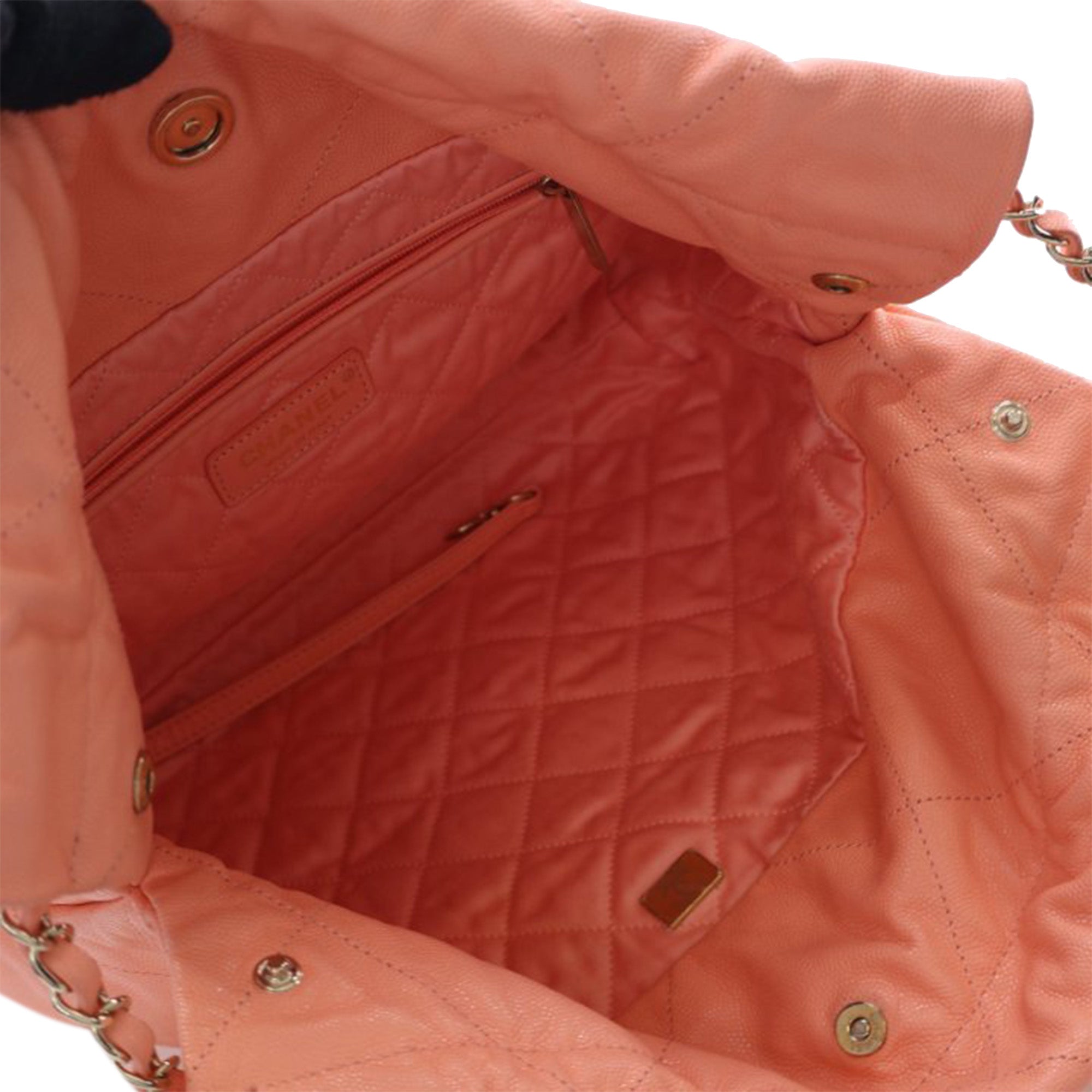 Chanel Small Quilted Caviar 22 Handbag - image 6