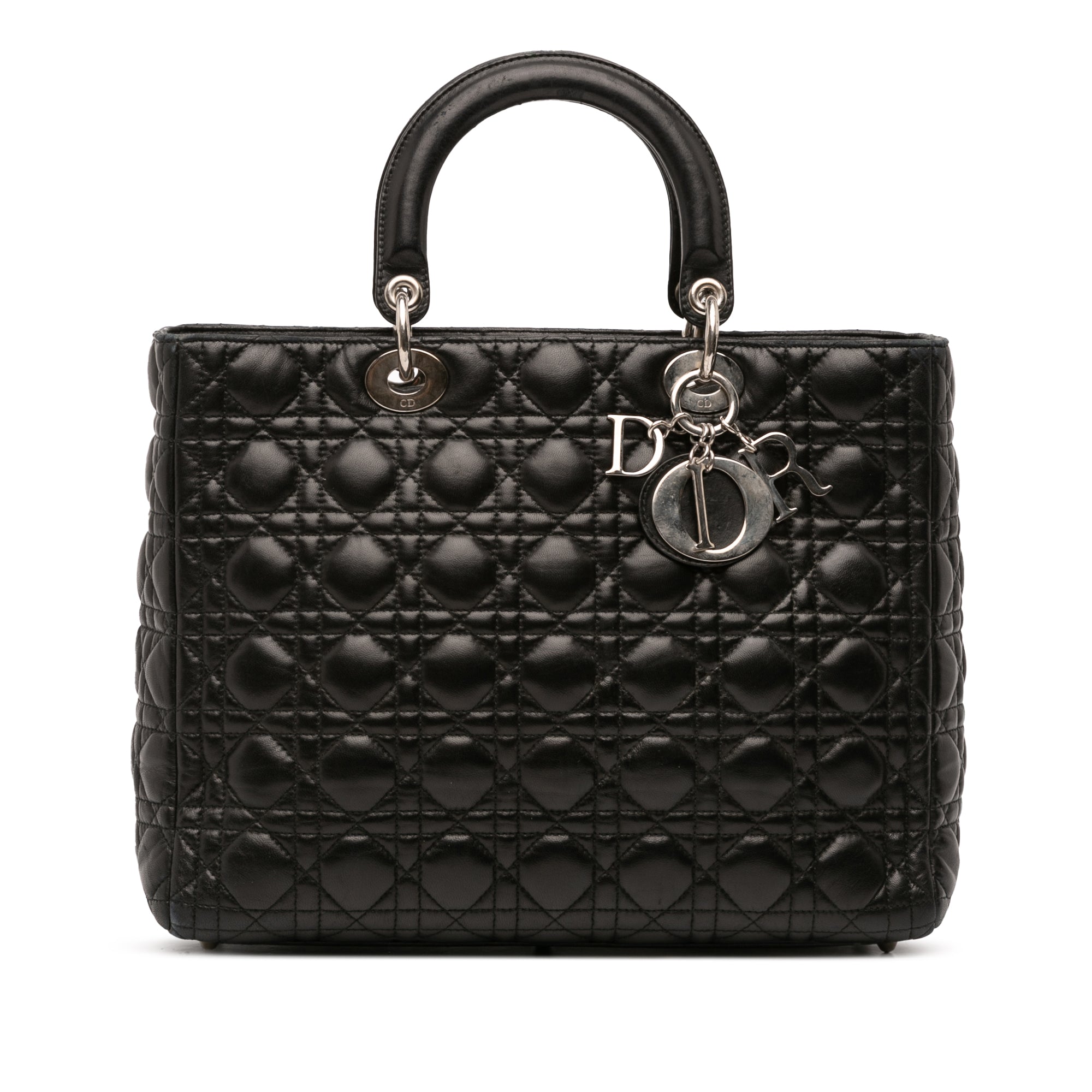 Dior Large Lambskin Cannage Lady Dior - image 1