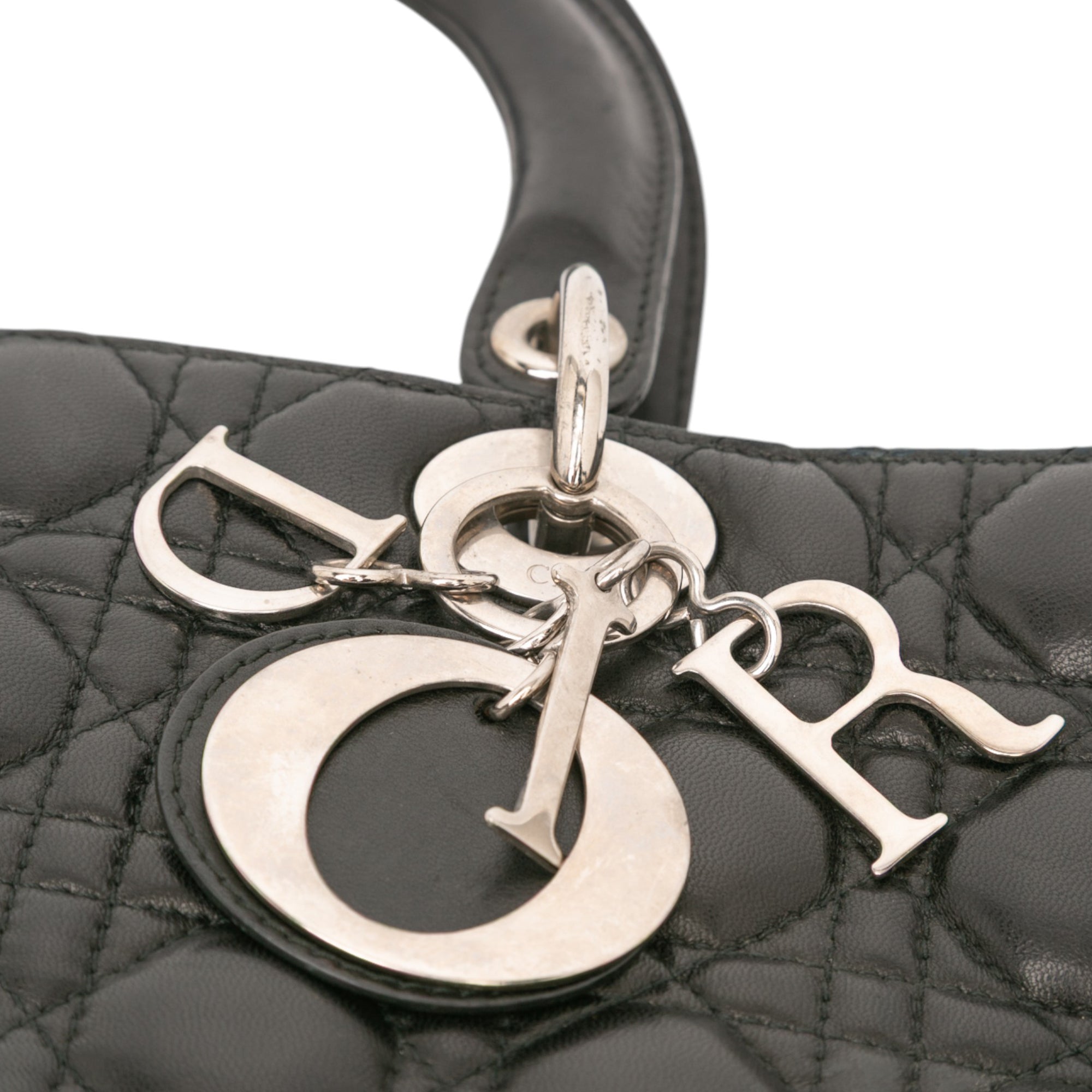 Dior Large Lambskin Cannage Lady Dior - image 9