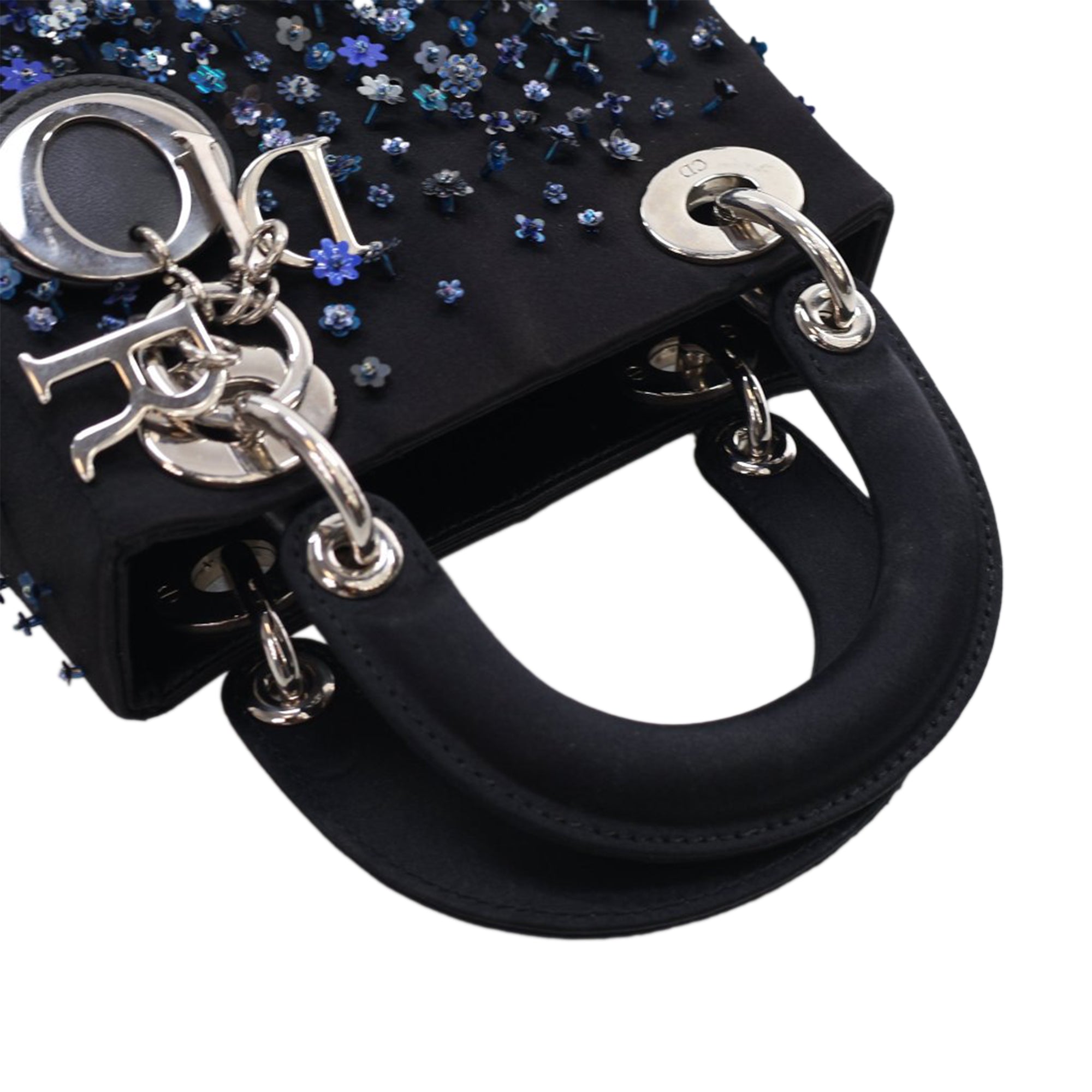 Dior Mini Embroidered and Beaded Satin Lady D Lite - image 11