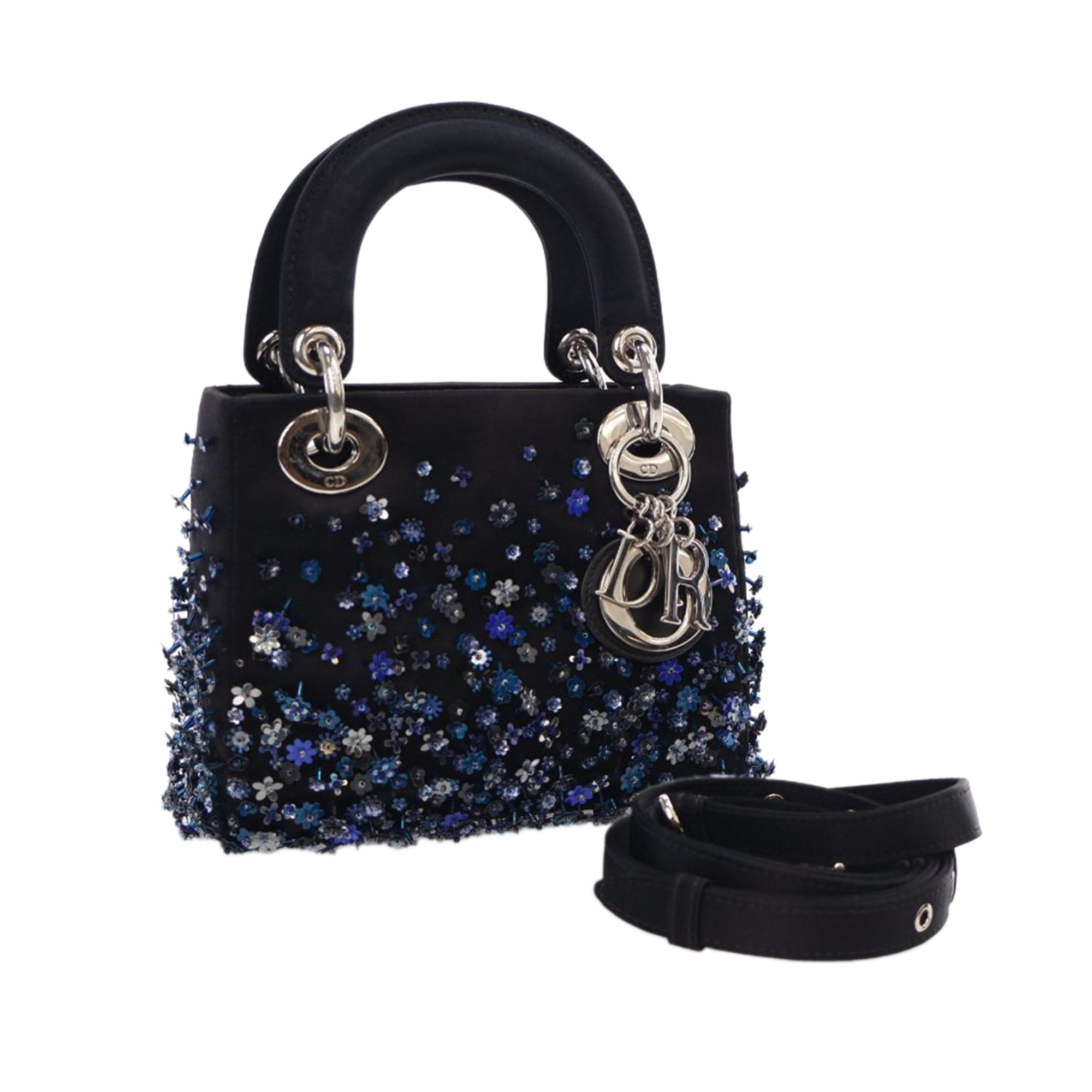 Dior Mini Embroidered and Beaded Satin Lady D Lite - image 13