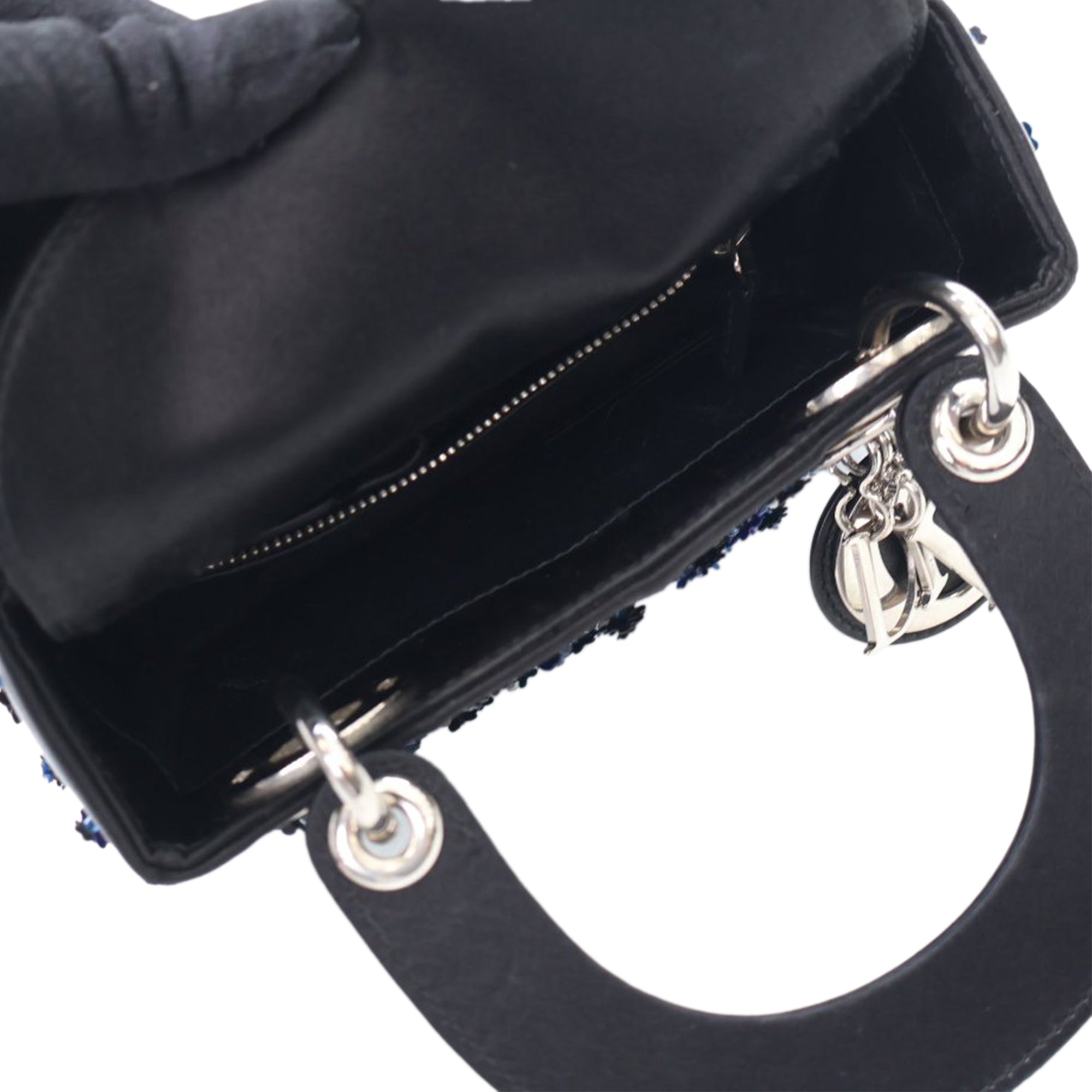 Dior Mini Embroidered and Beaded Satin Lady D Lite - image 4