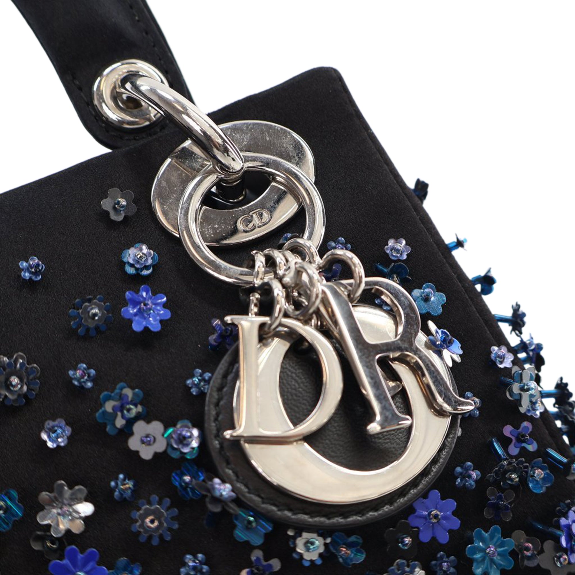 Dior Mini Embroidered and Beaded Satin Lady D Lite - image 5