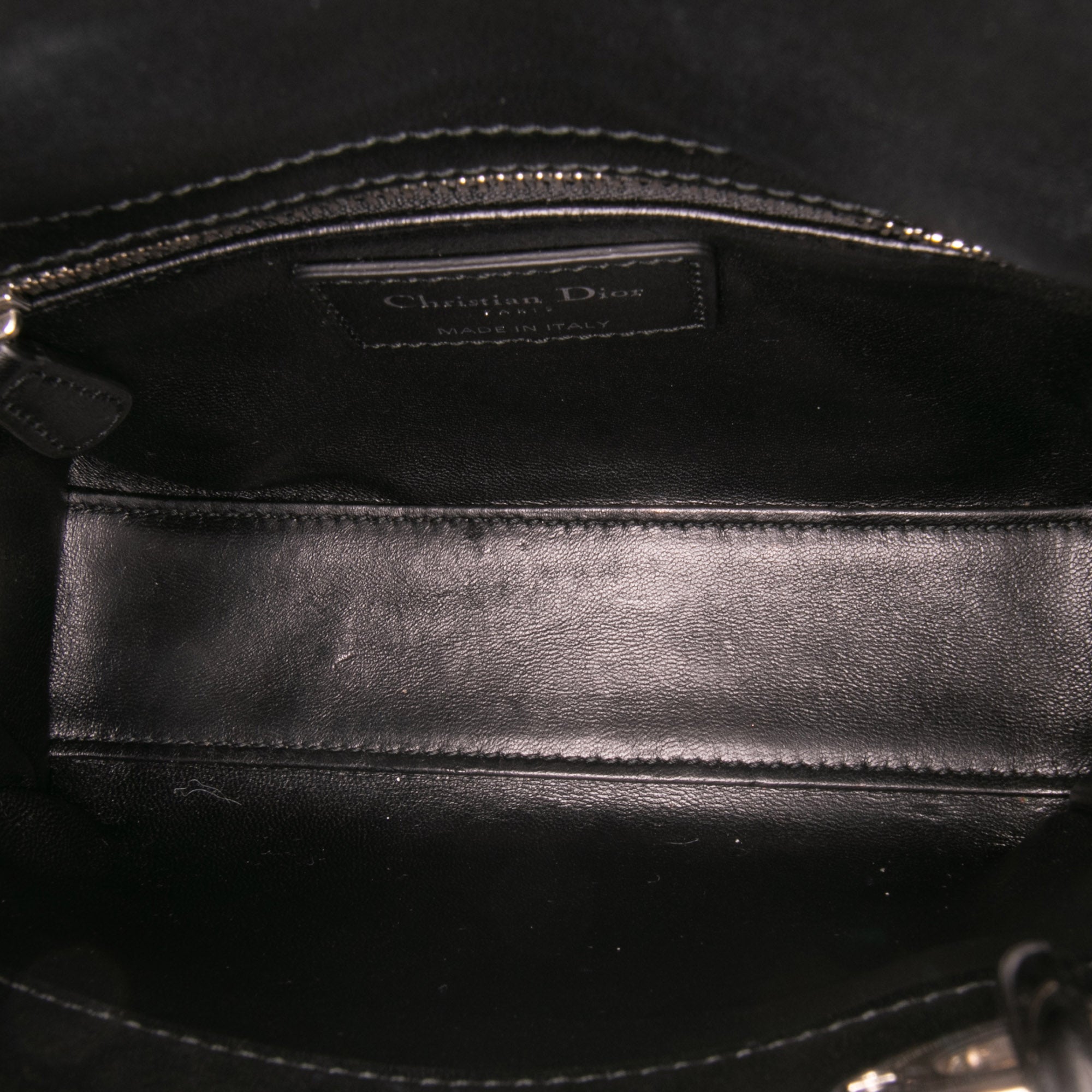Dior Mini Lambskin Studded Crystal Pearl Lady Dior - image 4