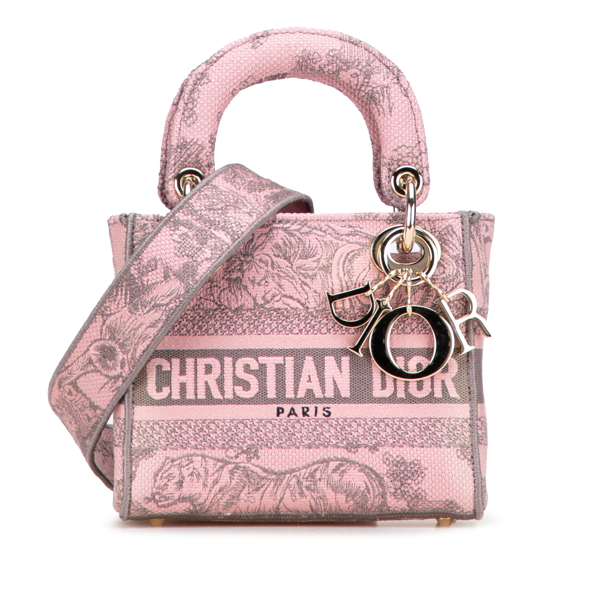 Dior Mini Embroidered Canvas Toile De Jouy Lady D Lite - image 1