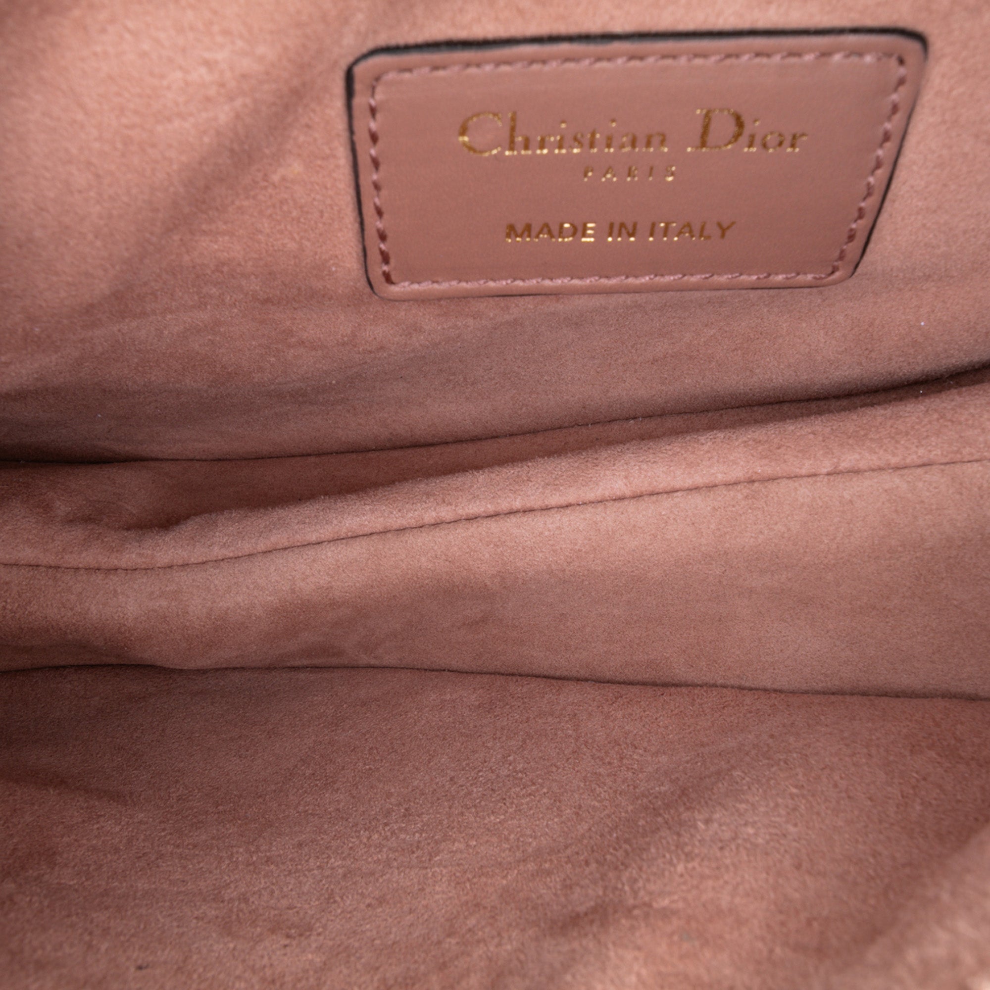 Dior Mini Leather Saddle Bag - image 4