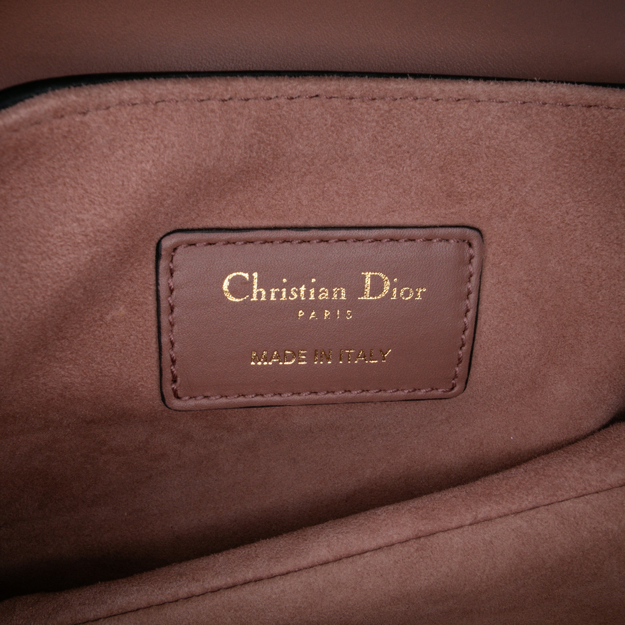 Dior Mini Leather Saddle Bag - image 5