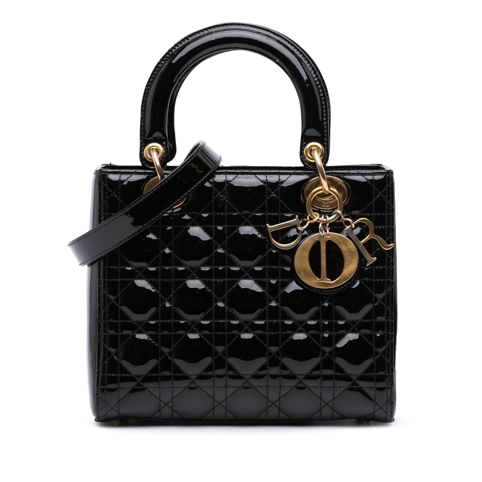 Dior Medium Patent Cannage Lady Dior - image 1